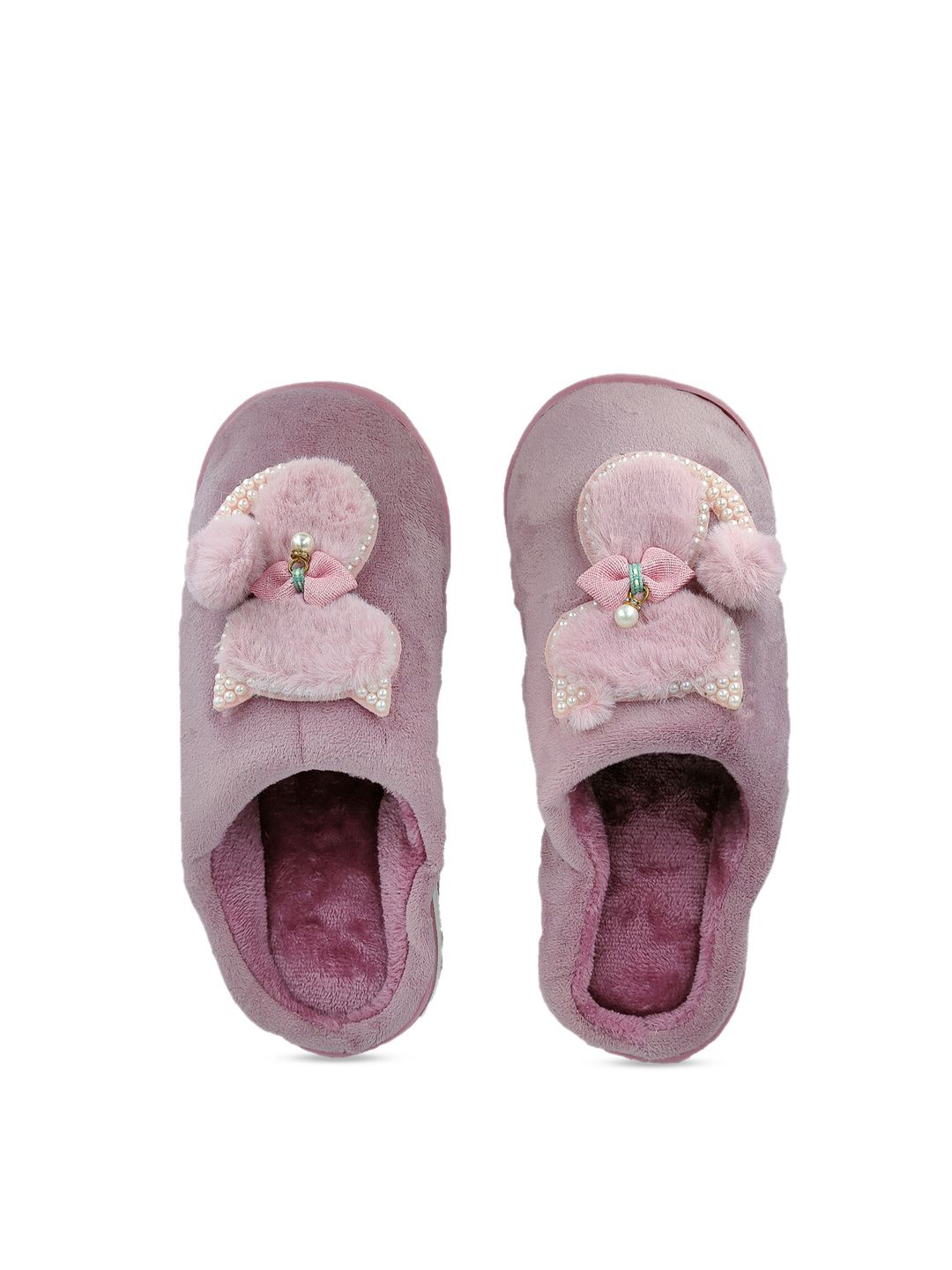 Pampy Angel Women Purple NagCat Fur Room Slippers Price in India