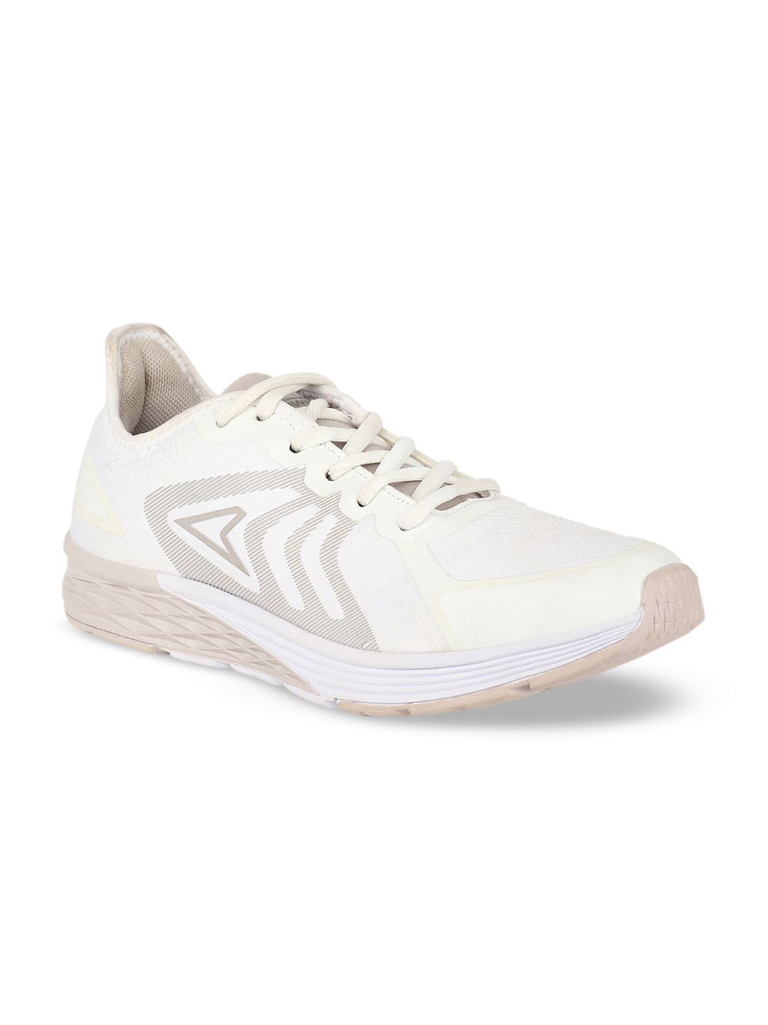 Power Women White Textile Running Shoes Price in India