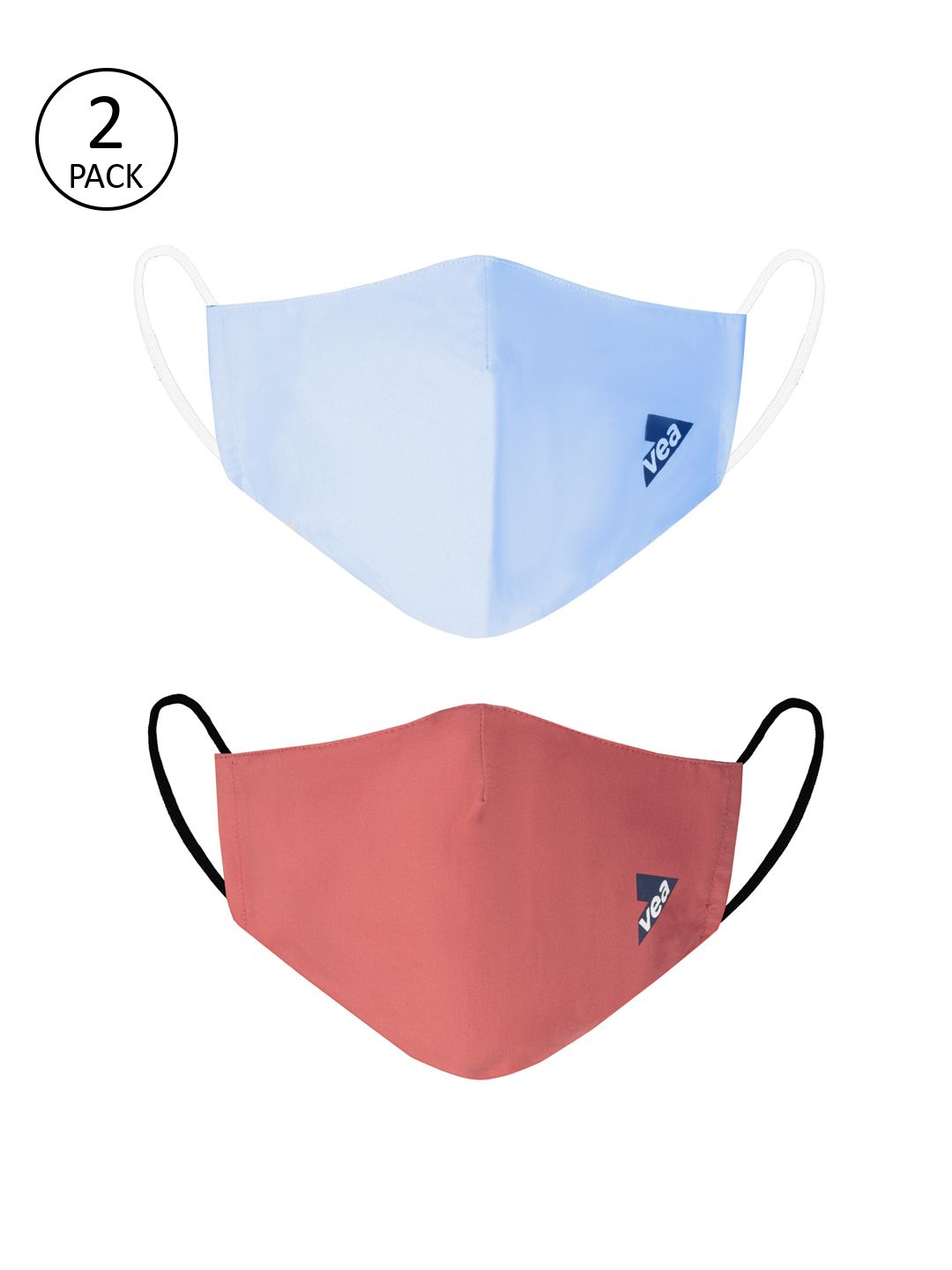 VEA Unisex Pack Of 2 Reusable 3-Ply Cloth Masks Price in India