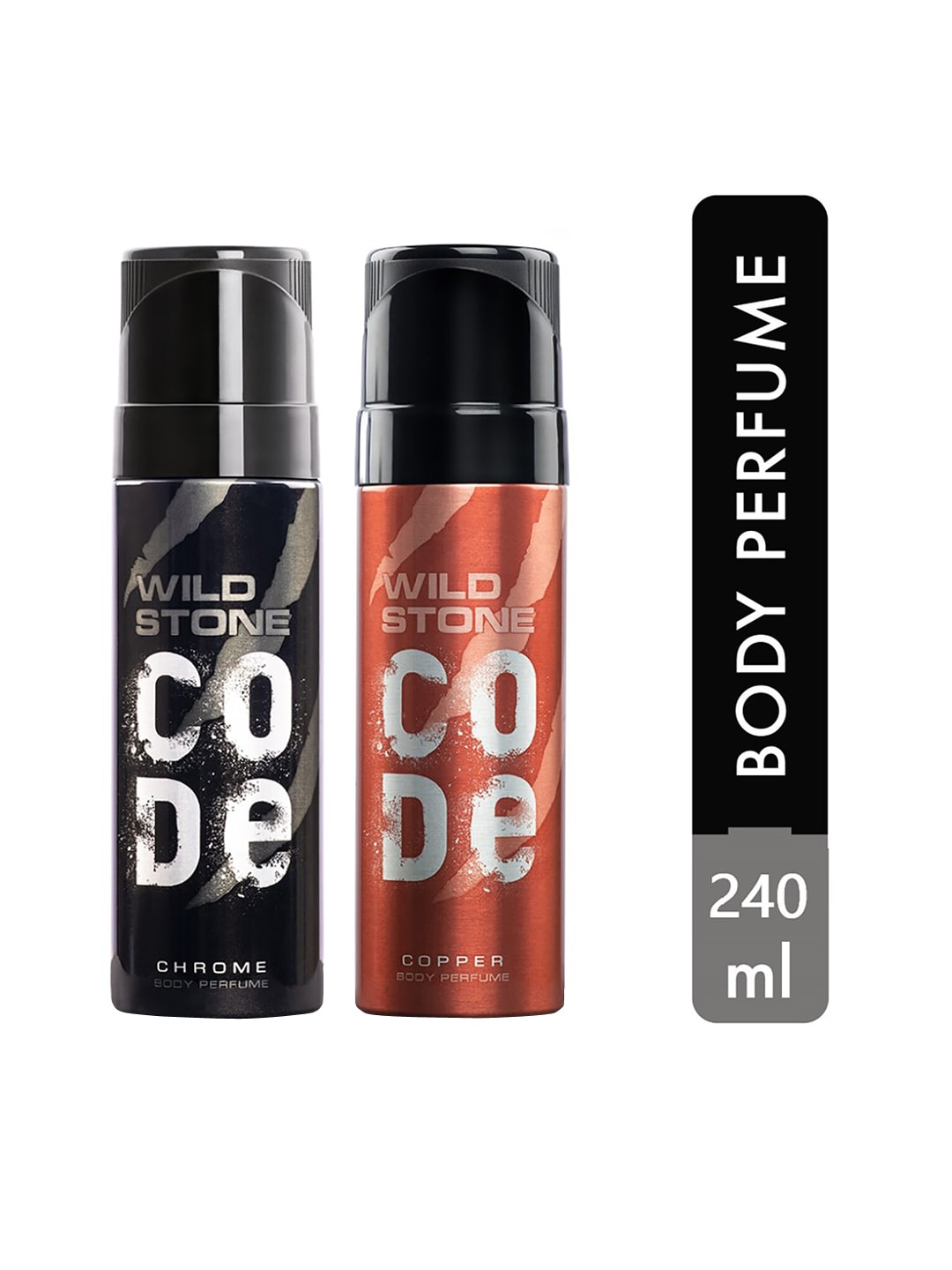 Wild Stone Men Pack of 2 Code Copper and Chrome Body Spray 240 ml Price in India