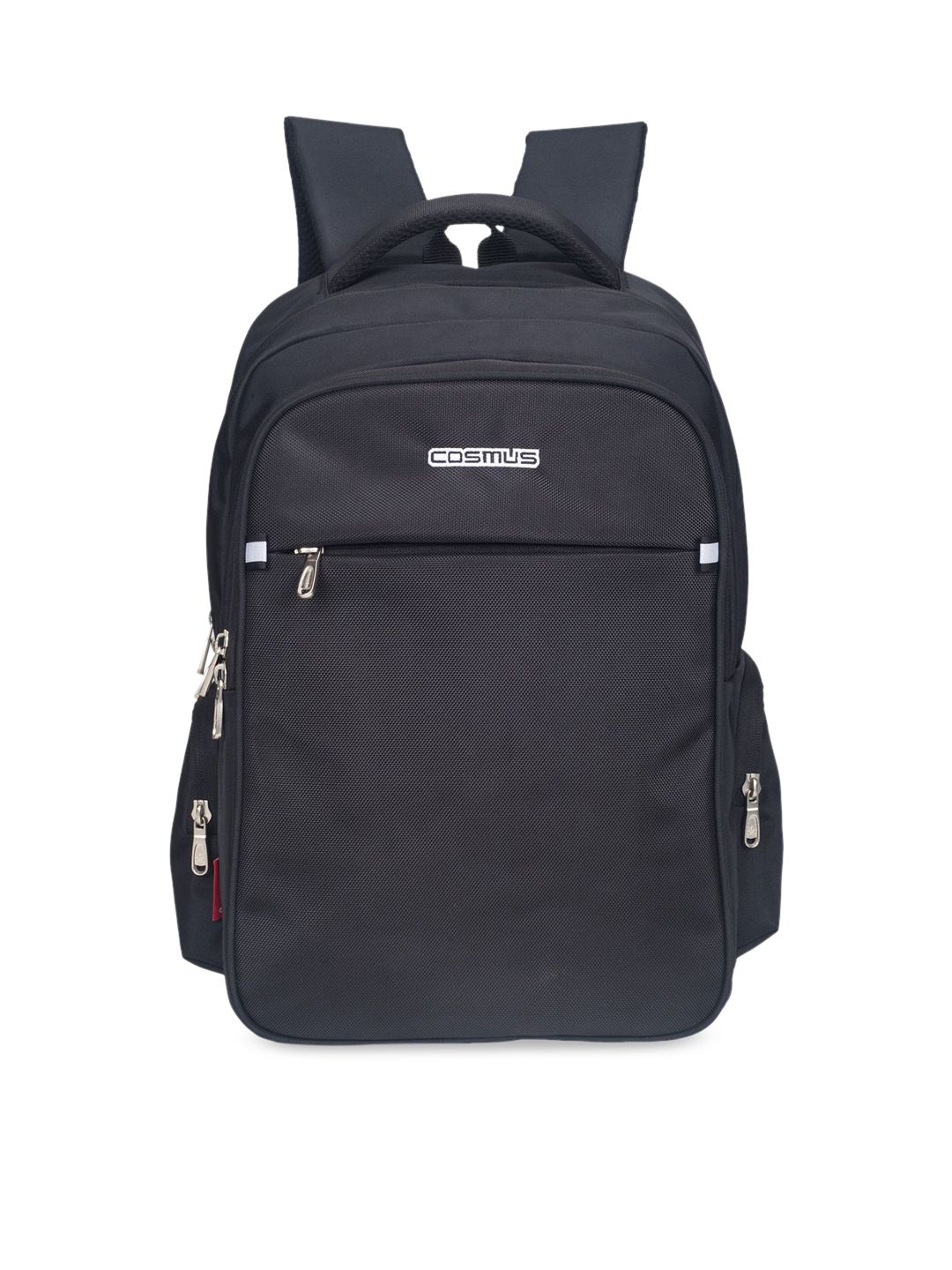 COSMUS Unisex Black Solid Backpack Price in India