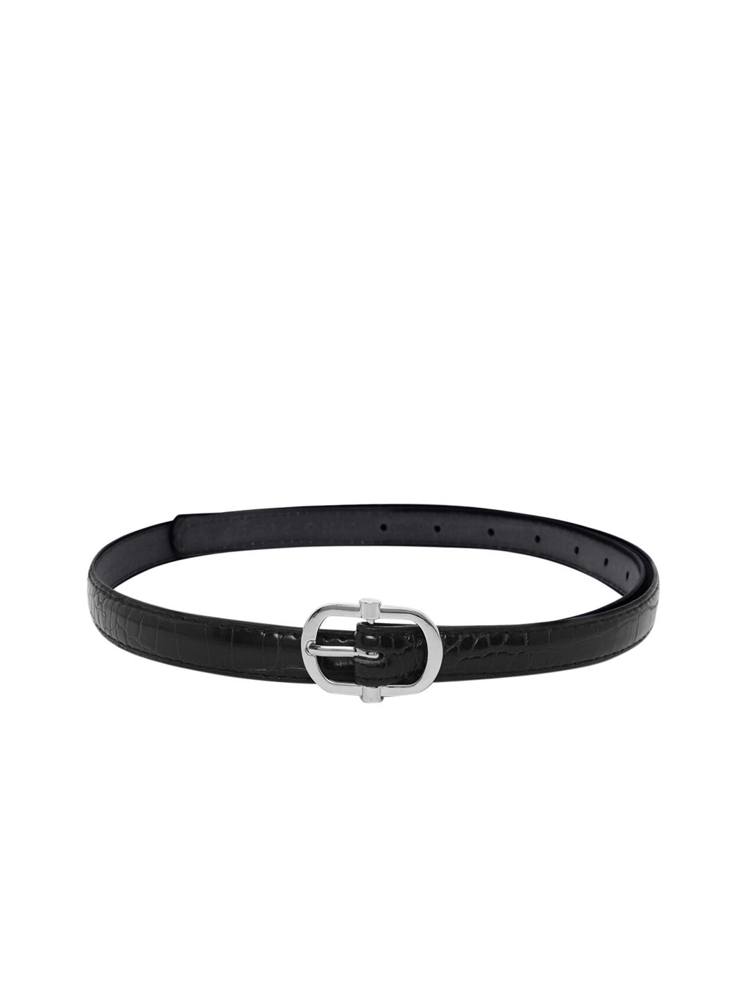 Lino Perros Women Black Solid Belt Price in India