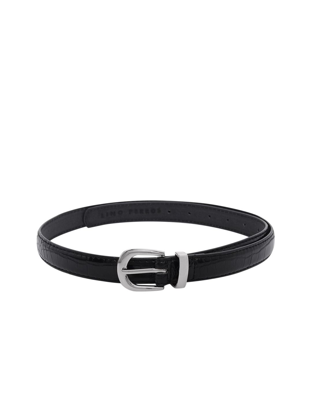 Lino Perros Women Black Solid Belt Price in India