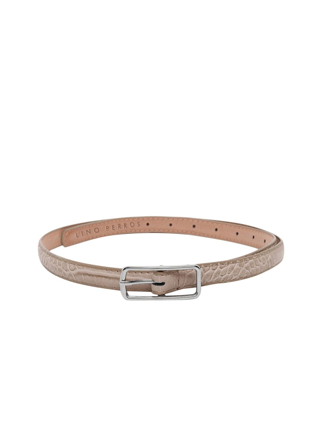 Lino Perros Women Beige Textured Belt Price in India