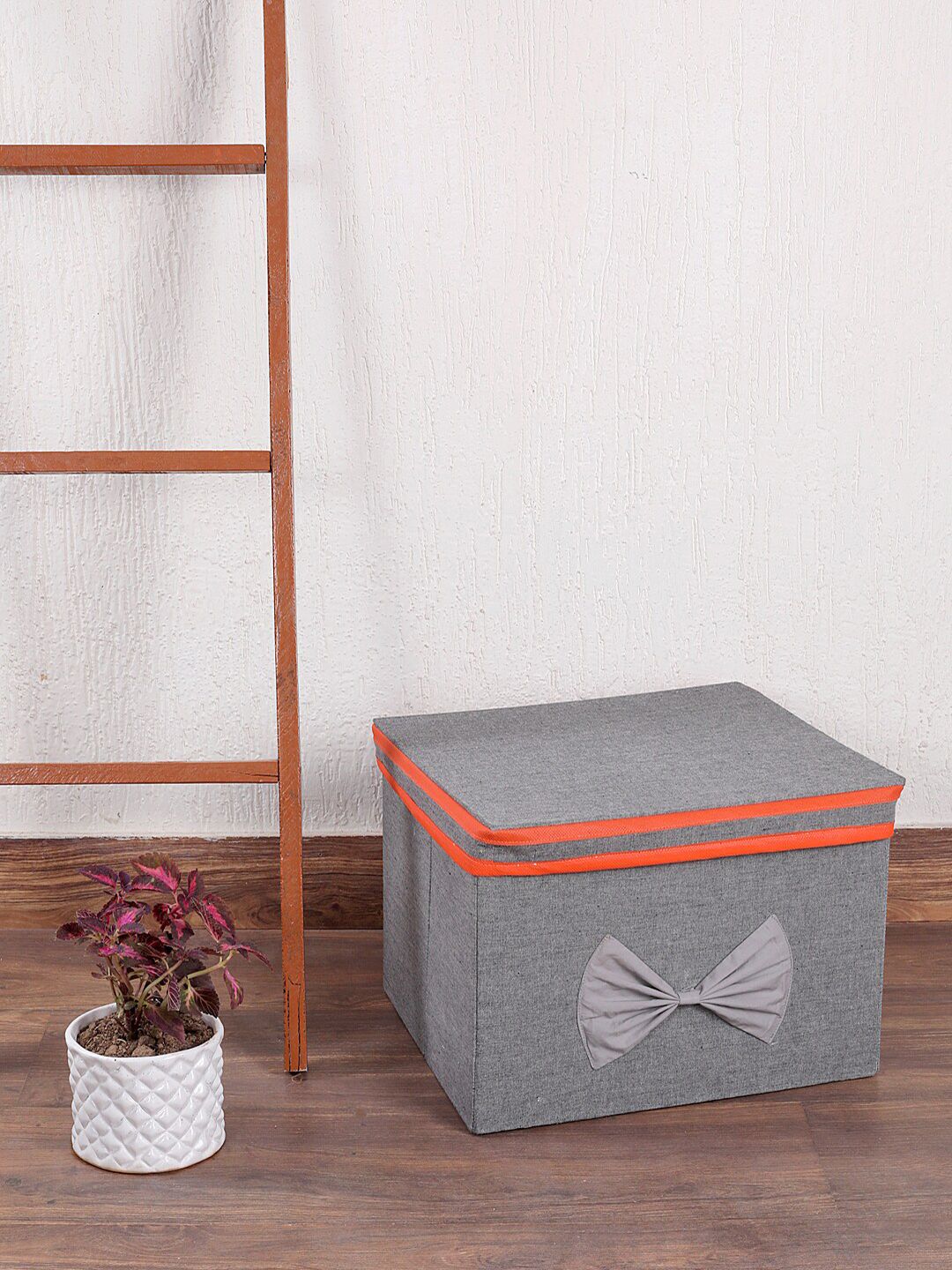 My Gift Booth Grey & Orange Sustainable Storage Box Price in India