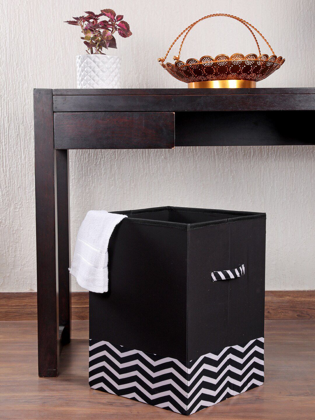 My Gift Booth Black & White Foldable Storage Cube Price in India