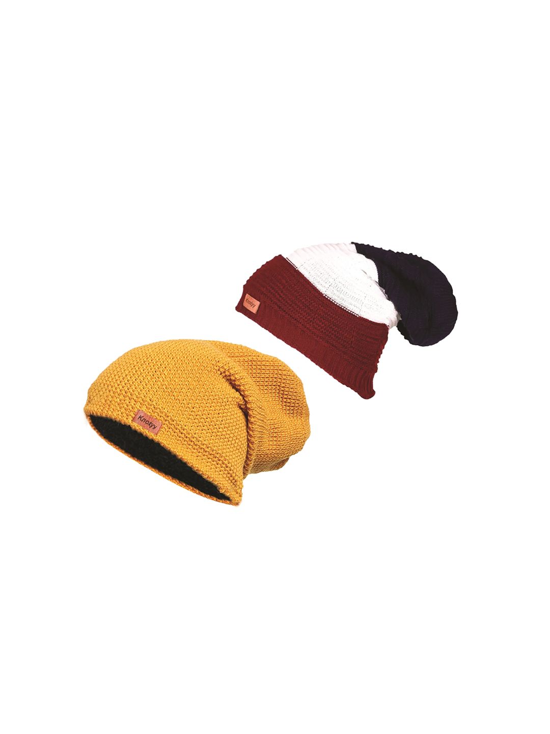 Knotyy Pack of 2 Knitted Beanie Price in India