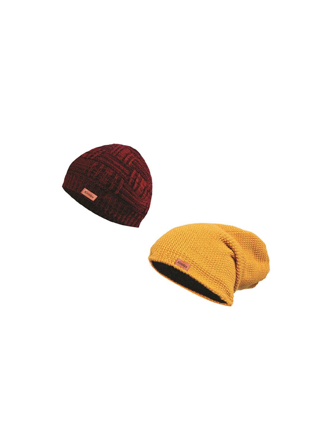 Knotyy Unisex Pack Of 2 Beanie Price in India