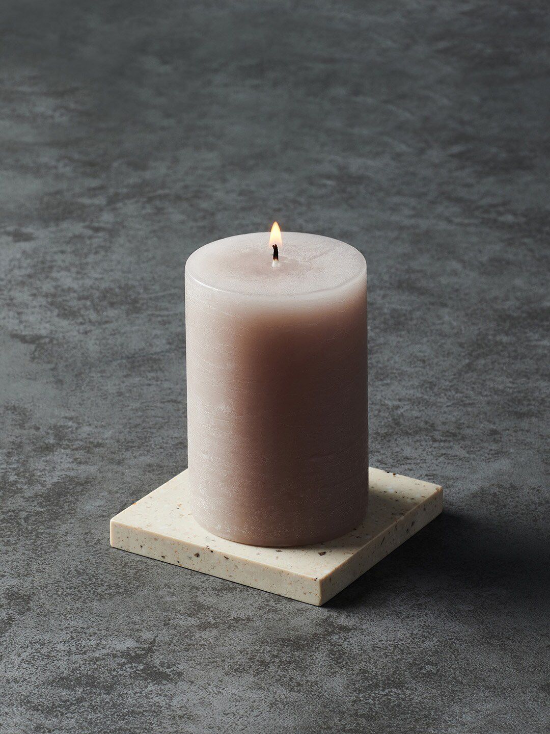 Pure Home and Living Grey Lavender & Chamomile Pillar Candle Price in India