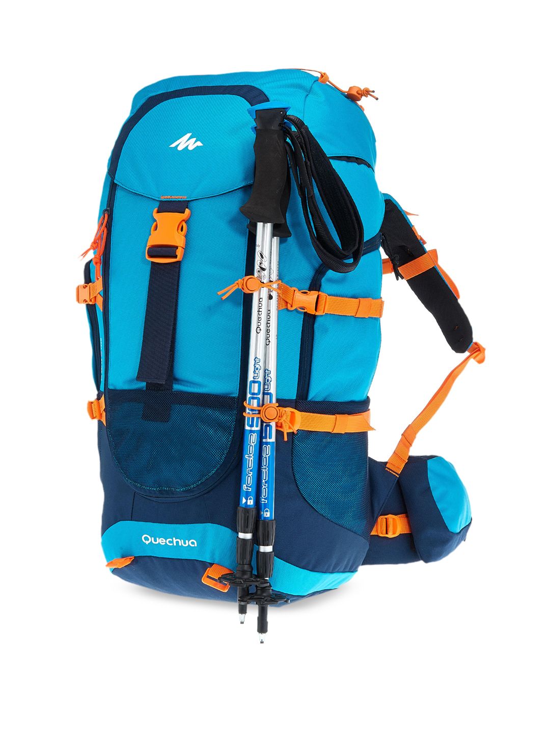 Quechua By Decathlon Unisex Blue Solid Hiking Backpack Price in India