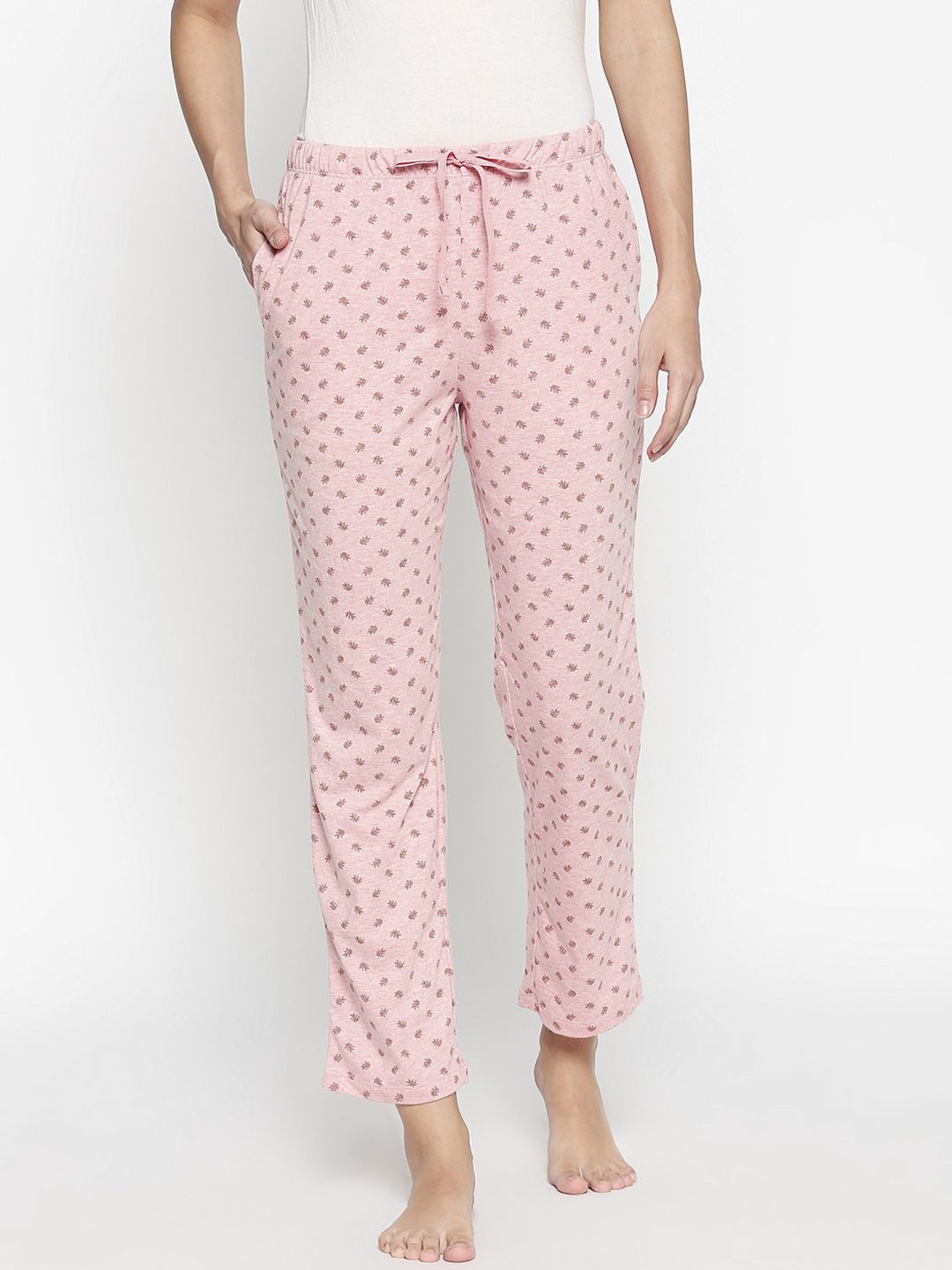 Dreamz by Pantaloons Women Pink Floral Printed Lounge Pants Price in India
