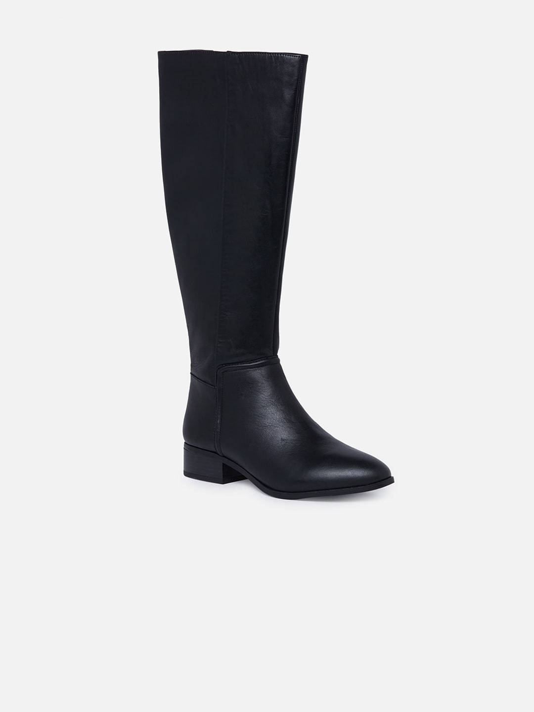 ALDO Women Black Solid Heeled Boots Price in India
