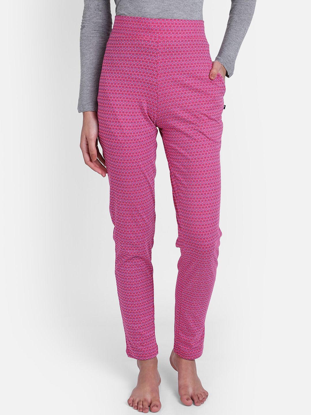 PROTEENS Women Pink Printed Lounge Pants Price in India