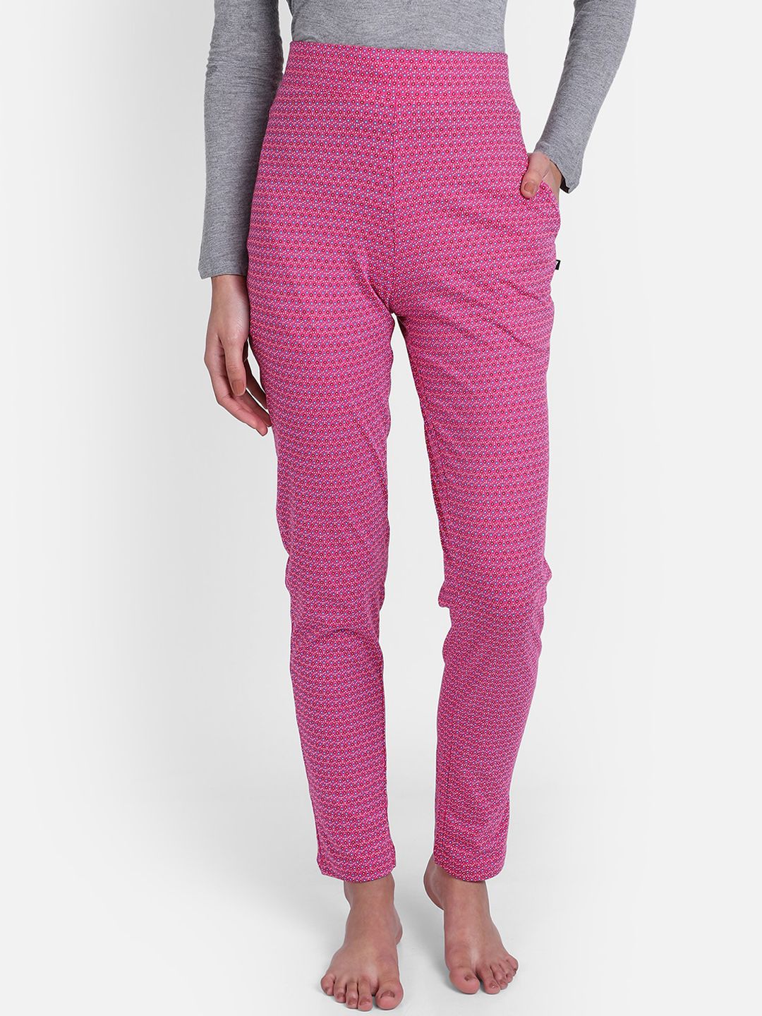 PROTEENS Women Pink Printed Lounge Pants Price in India