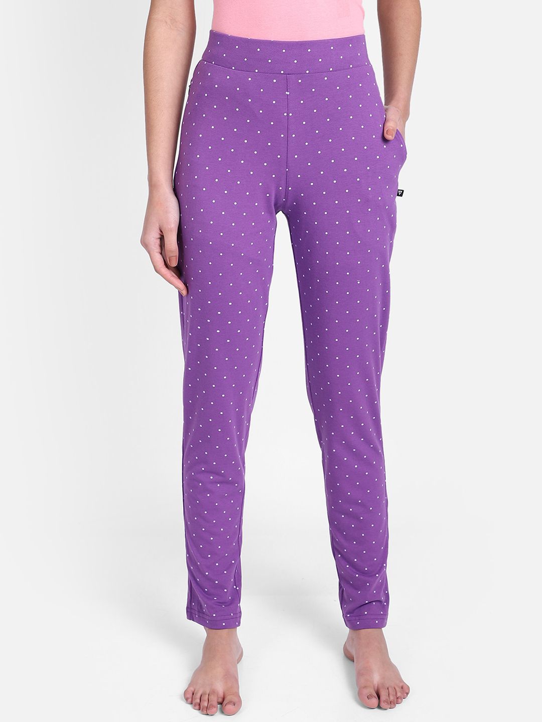 PROTEENS Women Purple Printed Lounge Pants Price in India