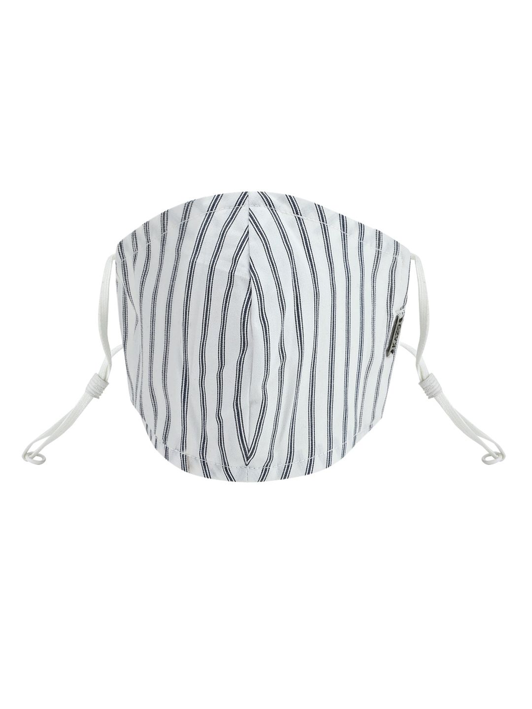 Kazo Women White & Blue Striped 2-Ply Reusable Face Masks Price in India