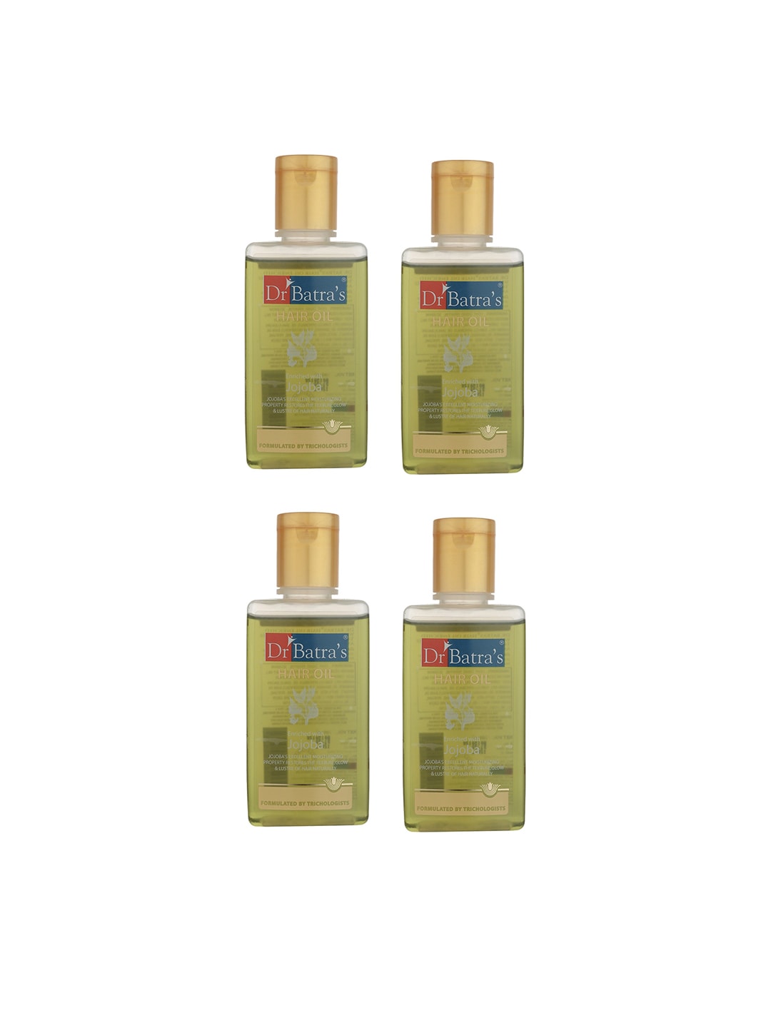 Dr. Batras Unisex Pack of 4 Olive Green Hair Oil 400 ml Price in India
