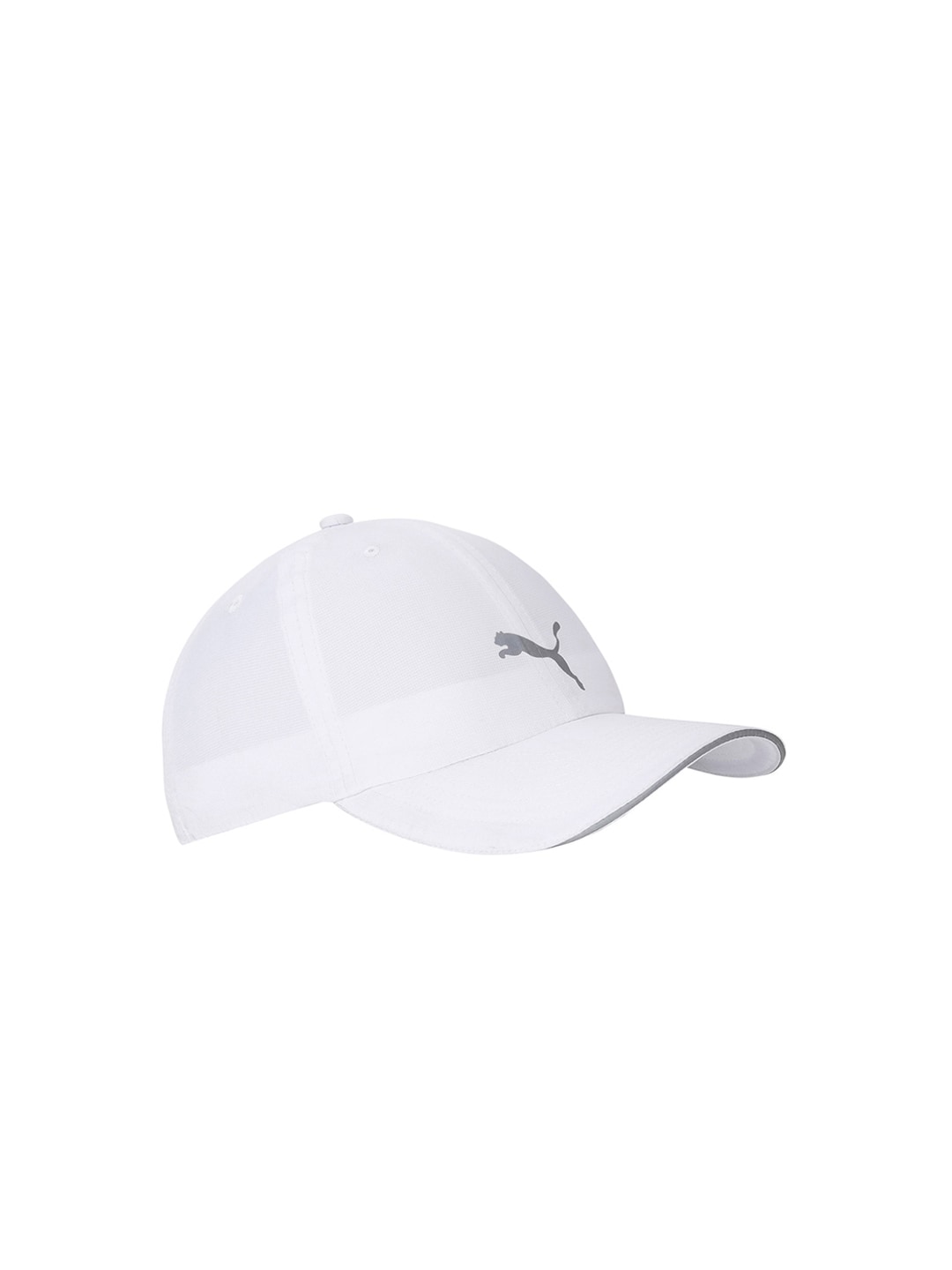 Puma Unisex White & Grey Solid Baseball Cap Price in India