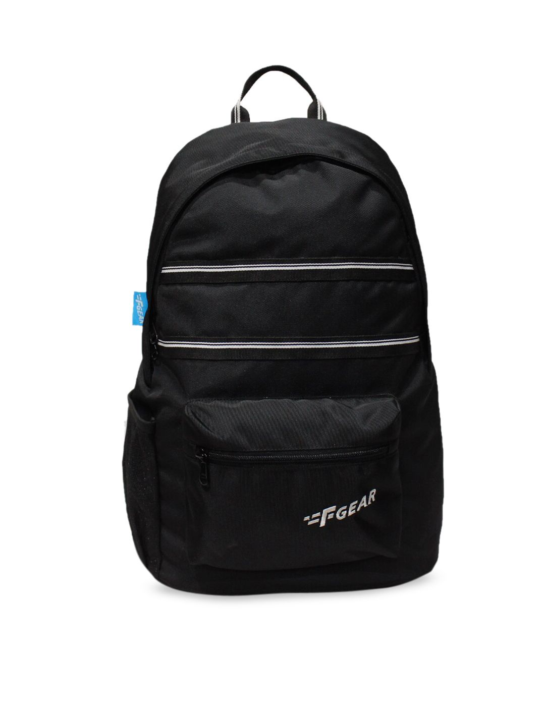 F Gear Unisex Black Solid Backpack Price in India