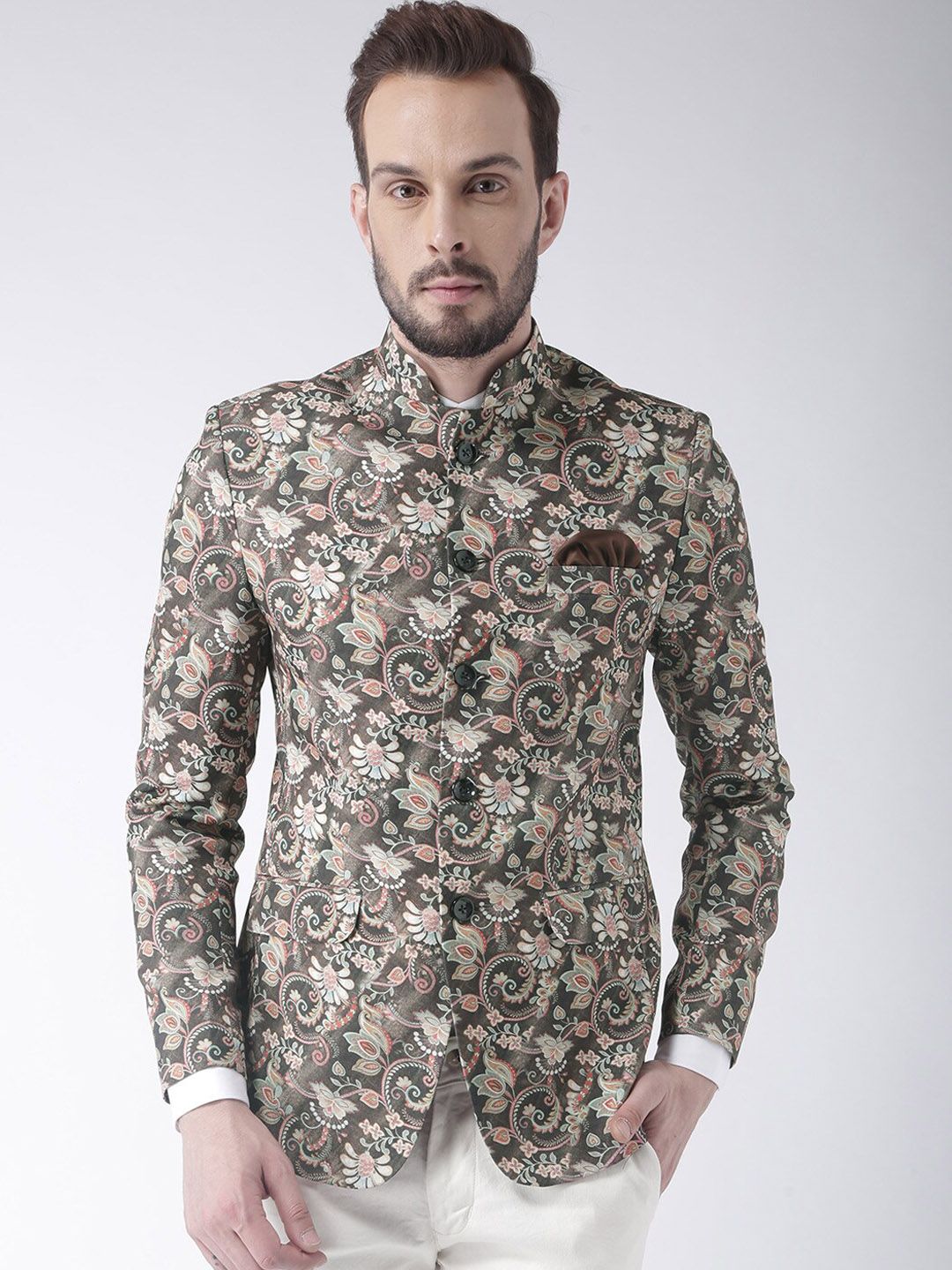 Hangup Men Multicolour Printed Blazer