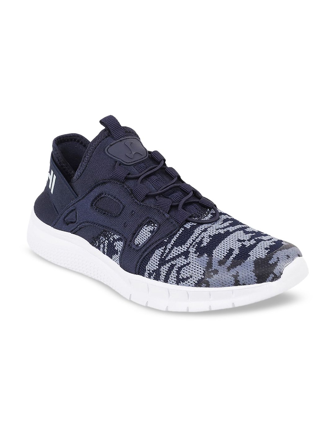 Mochi Women Navy Blue Mid-Top Sneakers Price in India