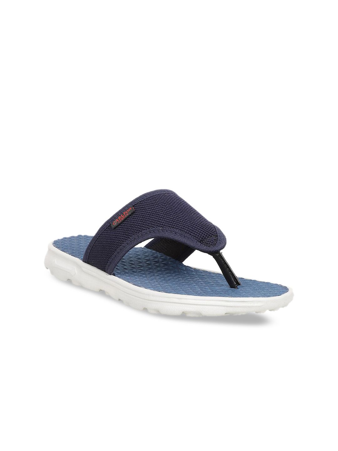 Carlton London sports Women Navy Blue Solid Thong Flip-Flops Price in India