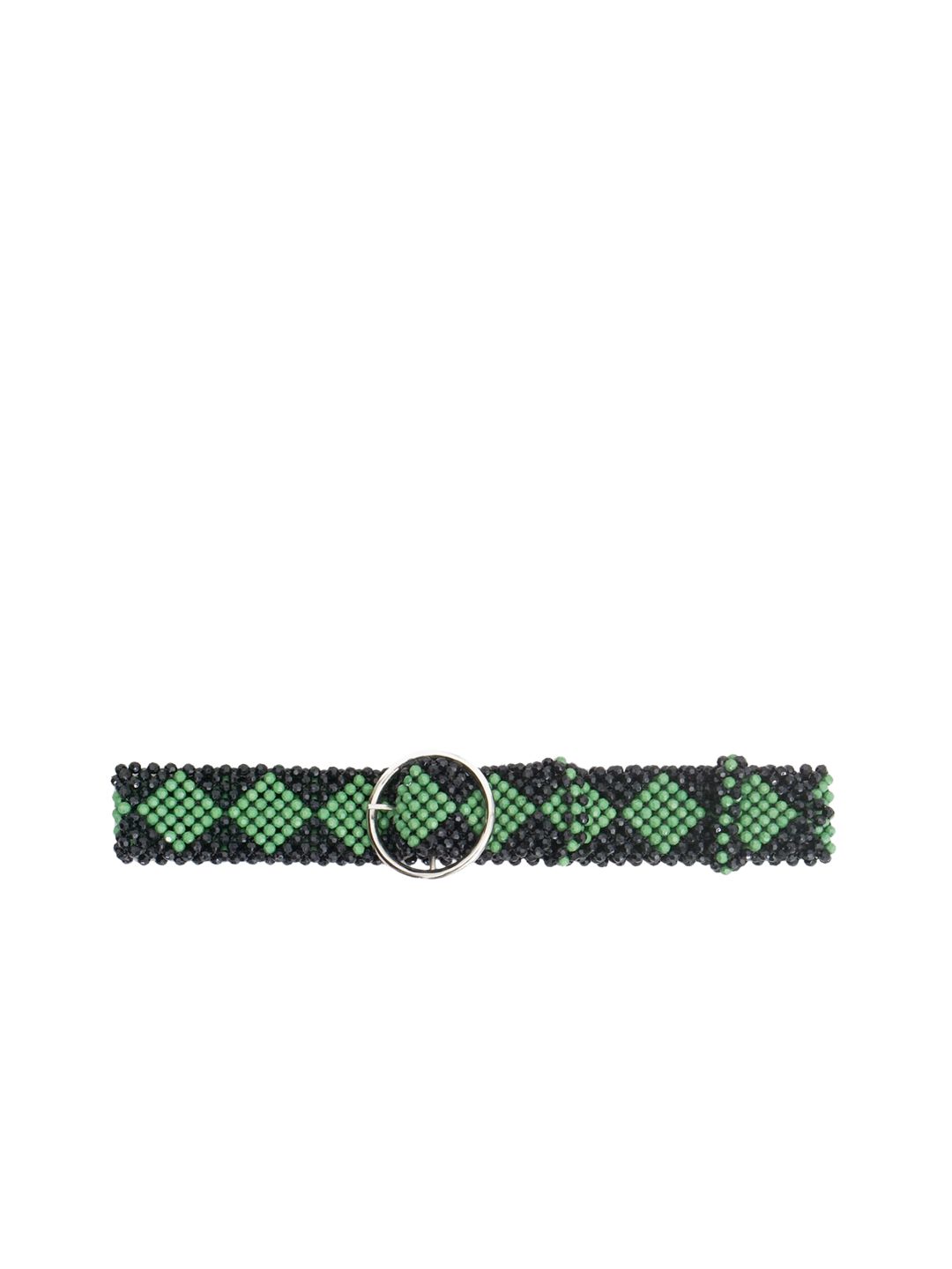 Diwaah Women Green & Black Printed Belt Price in India