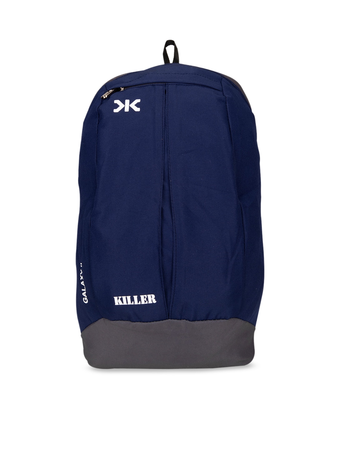 Killer Unisex Navy Blue & Grey Colourblocked Medium Backpack Price in India