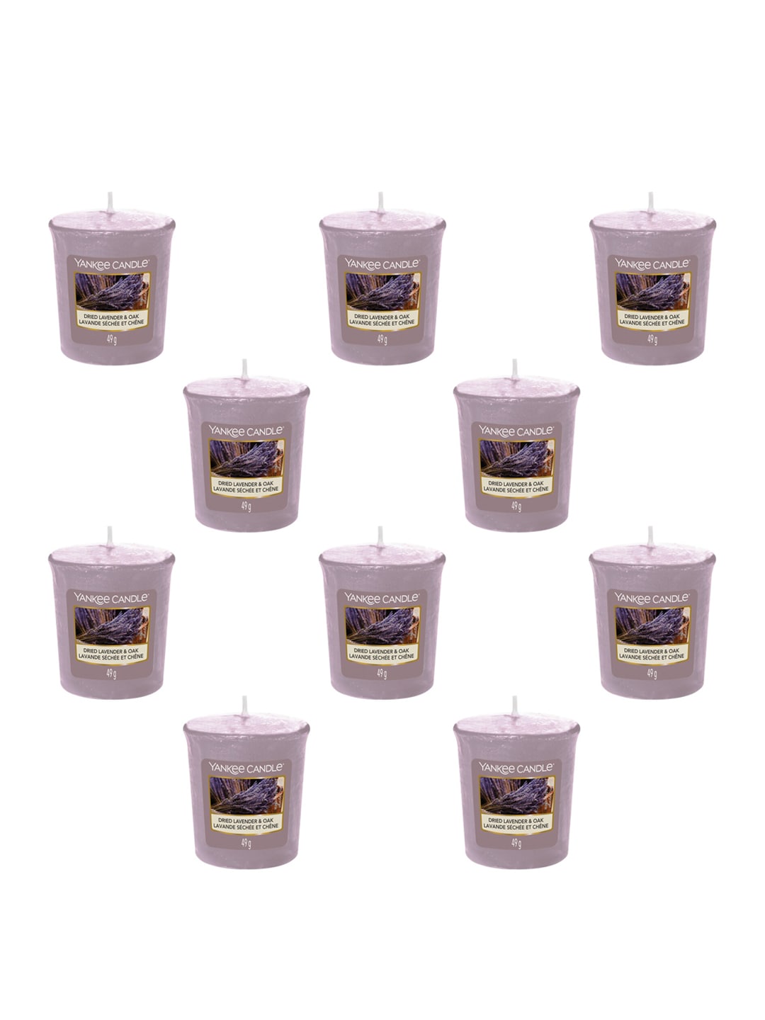 YANKEE CANDLE Set of 6 Scented Lavender Candles Price in India