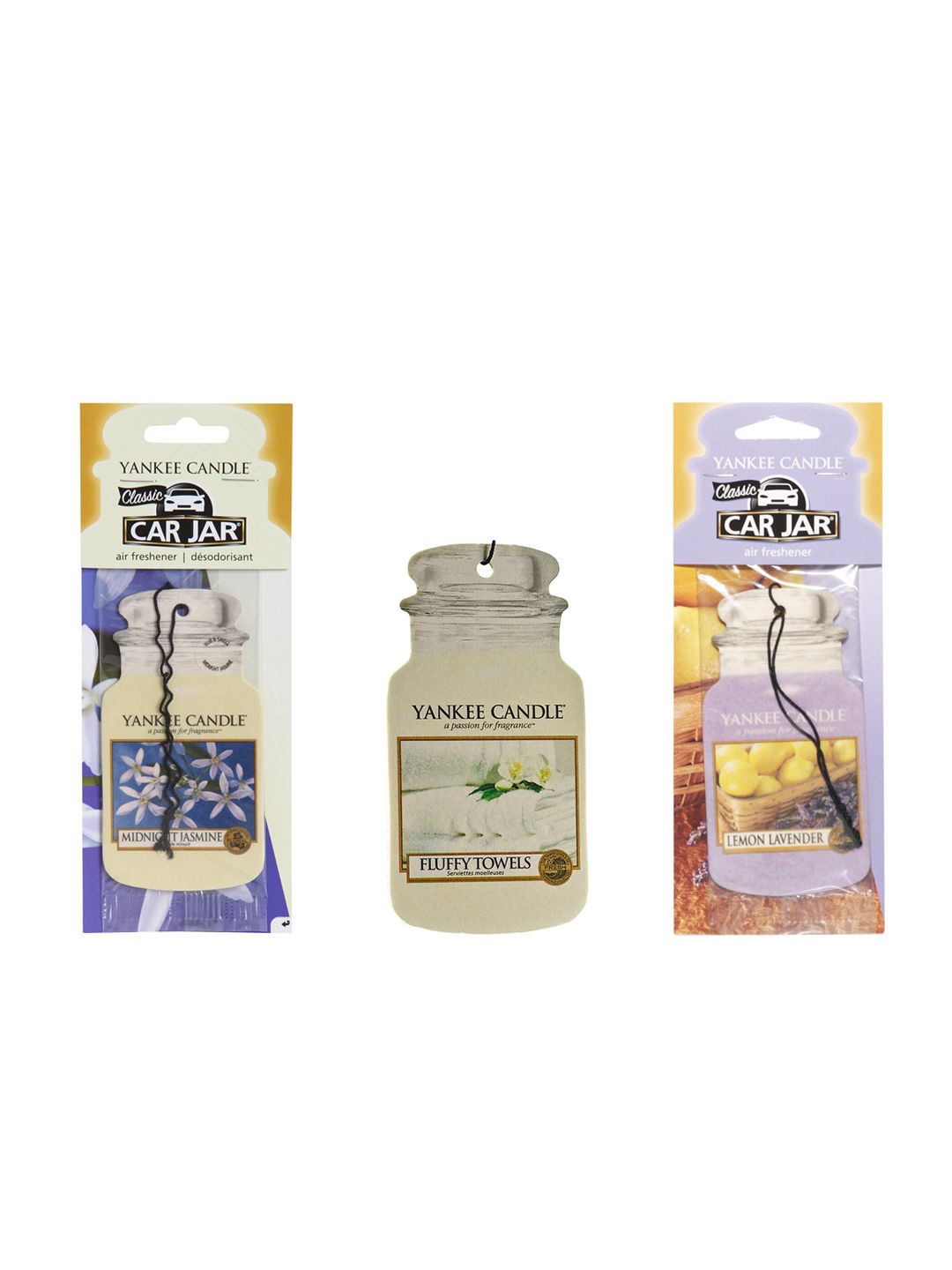YANKEE CANDLE Set of 3 Classic Candle Jar Air Freshener Price in India