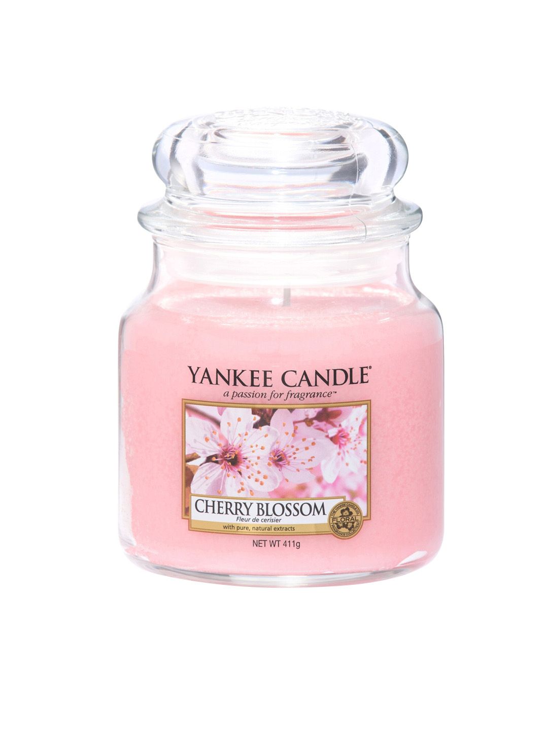 YANKEE CANDLE Pink Classic Medium Jar Cherry Blossom Scented Candles Price in India