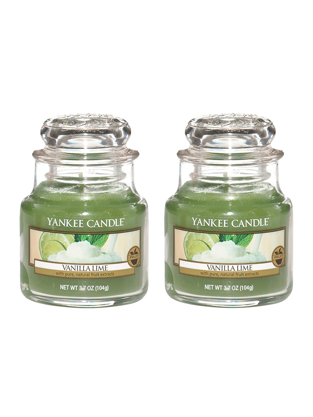 YANKEE CANDLE Set Of 2 Classic Jar Vanilla Lime Scented Candles Price in India