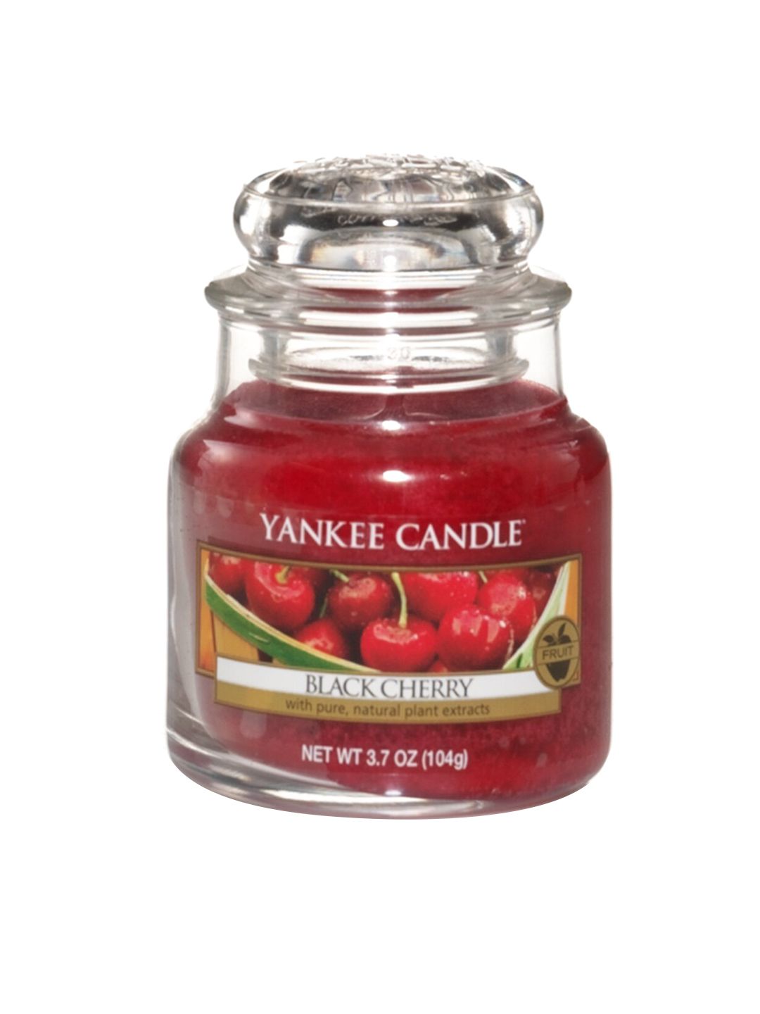 YANKEE CANDLE Red Black Cherry Scented Small Jar Candle Price in India