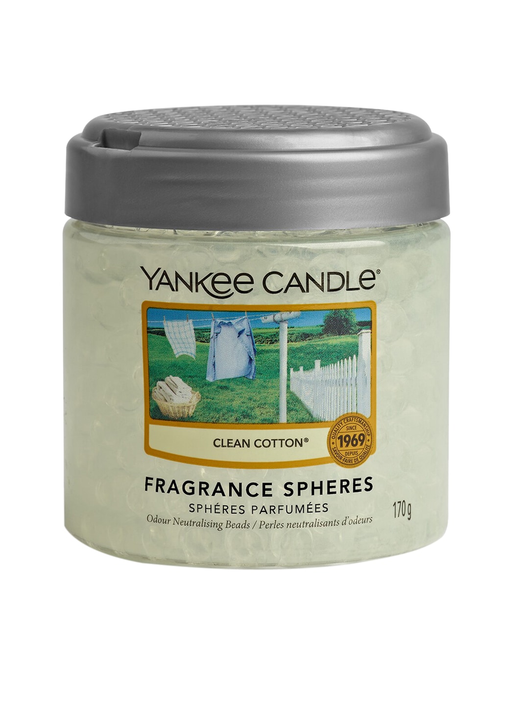 YANKEE CANDLE Set of 2 Clean Cotton & Dried Lavender & Oak Fragrance Spheres Air Freshener Price in India