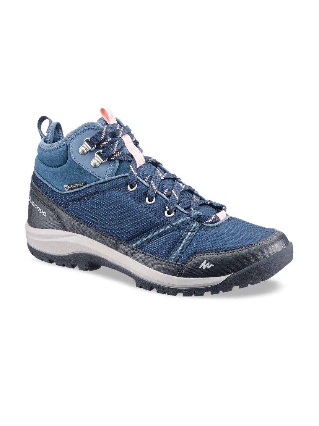 Quechua By Decathlon Women Blue Waterproof Hiking Shoes NH150 Price in India