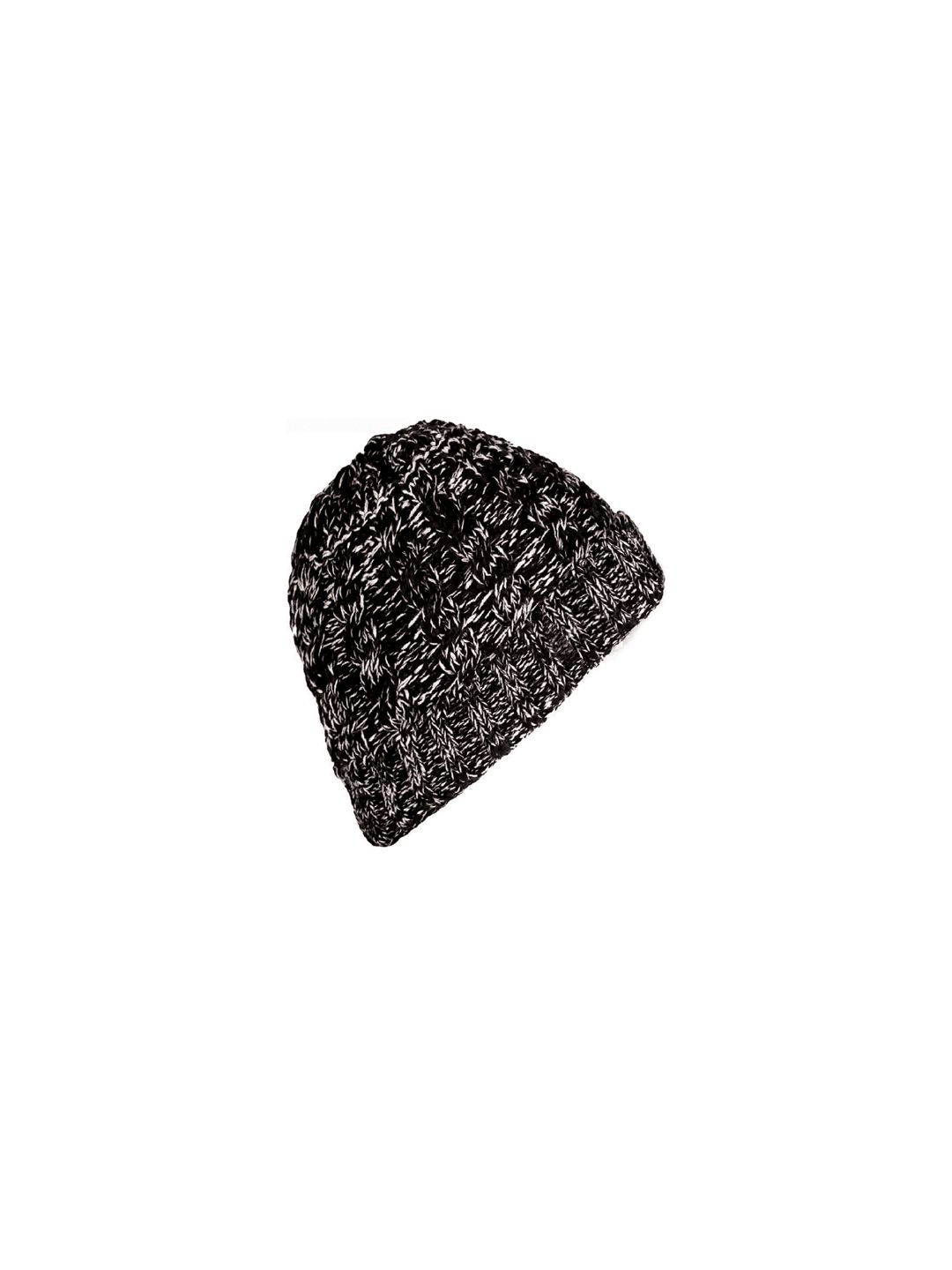 Knotyy Unisex Black Solid Beanie Price in India
