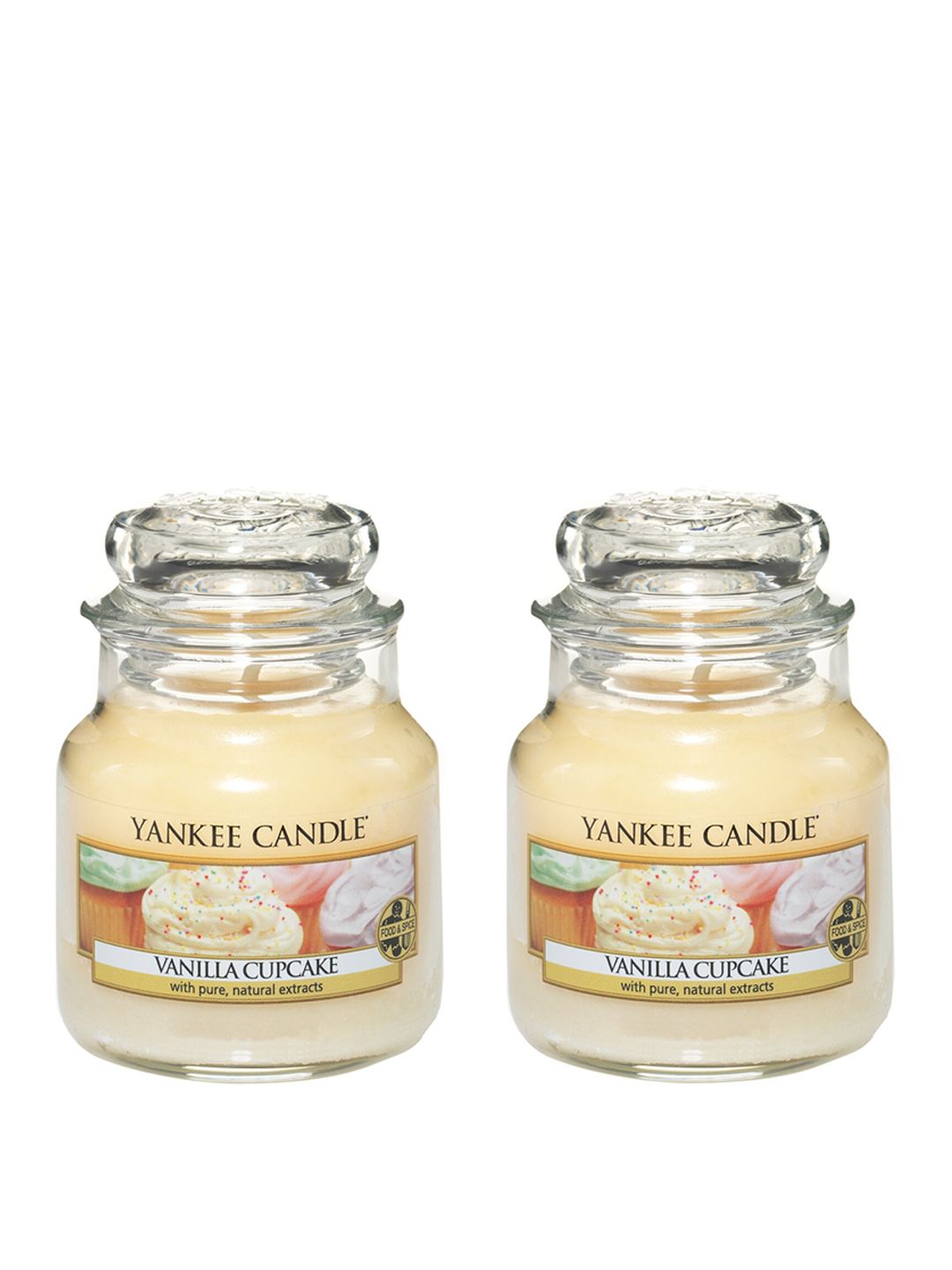 YANKEE CANDLE Set of 2 Classic Jar Vanilla Cupcake Scented Candles Price in India