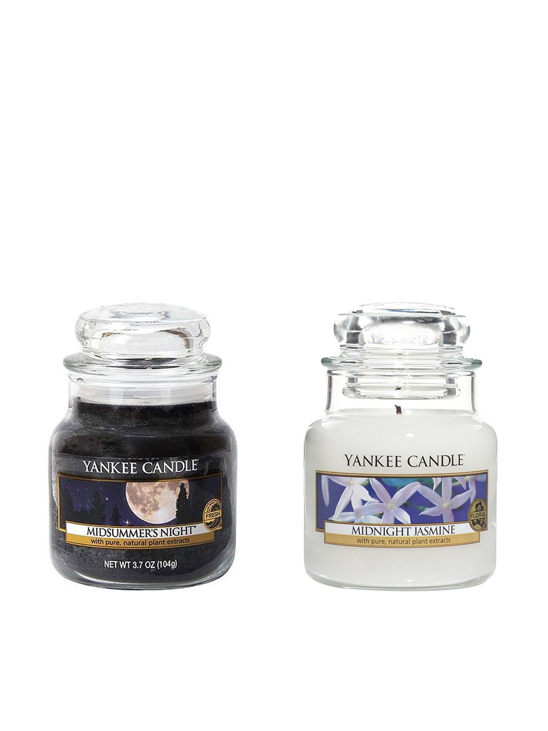 YANKEE CANDLE Set Of 2 Midnight Jasmine & Midsummer Night Scented Jar Candles Price in India