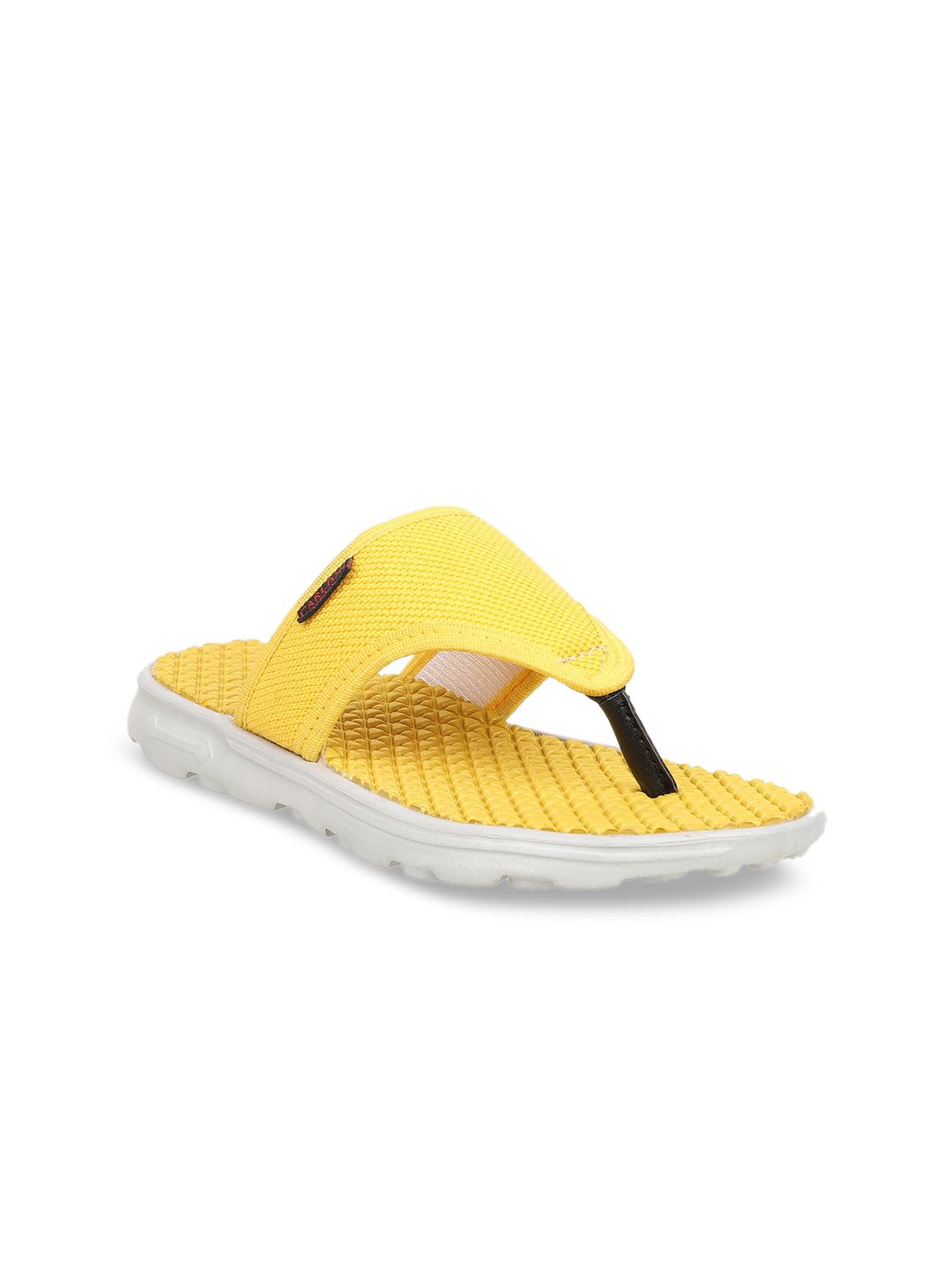 Carlton London sports Women Yellow Printed Thong Flip-Flops Price in India