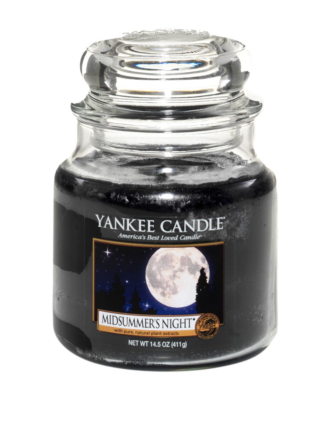 YANKEE CANDLE Black Classic Medium Jar Midsummer Night Scented Candles Price in India