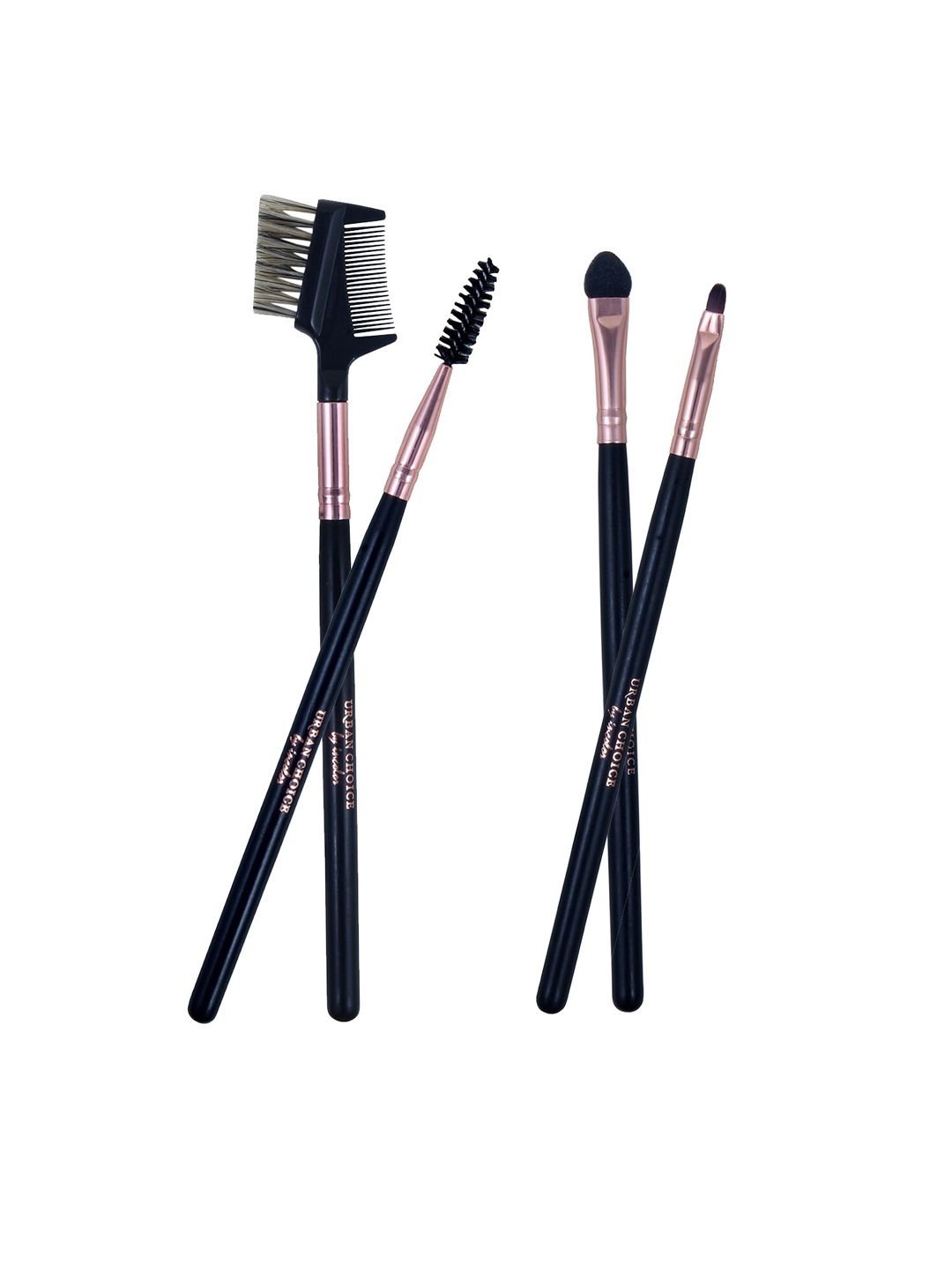 Incolor Women Black  Pack of 4 Urban Choice Eye Brushes Combo 01( 6,8,12,13) Price in India