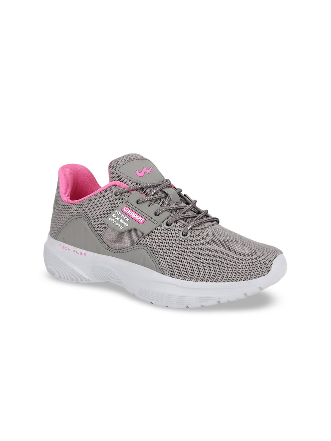 Campus Women Grey Mesh Running Shoes Price in India