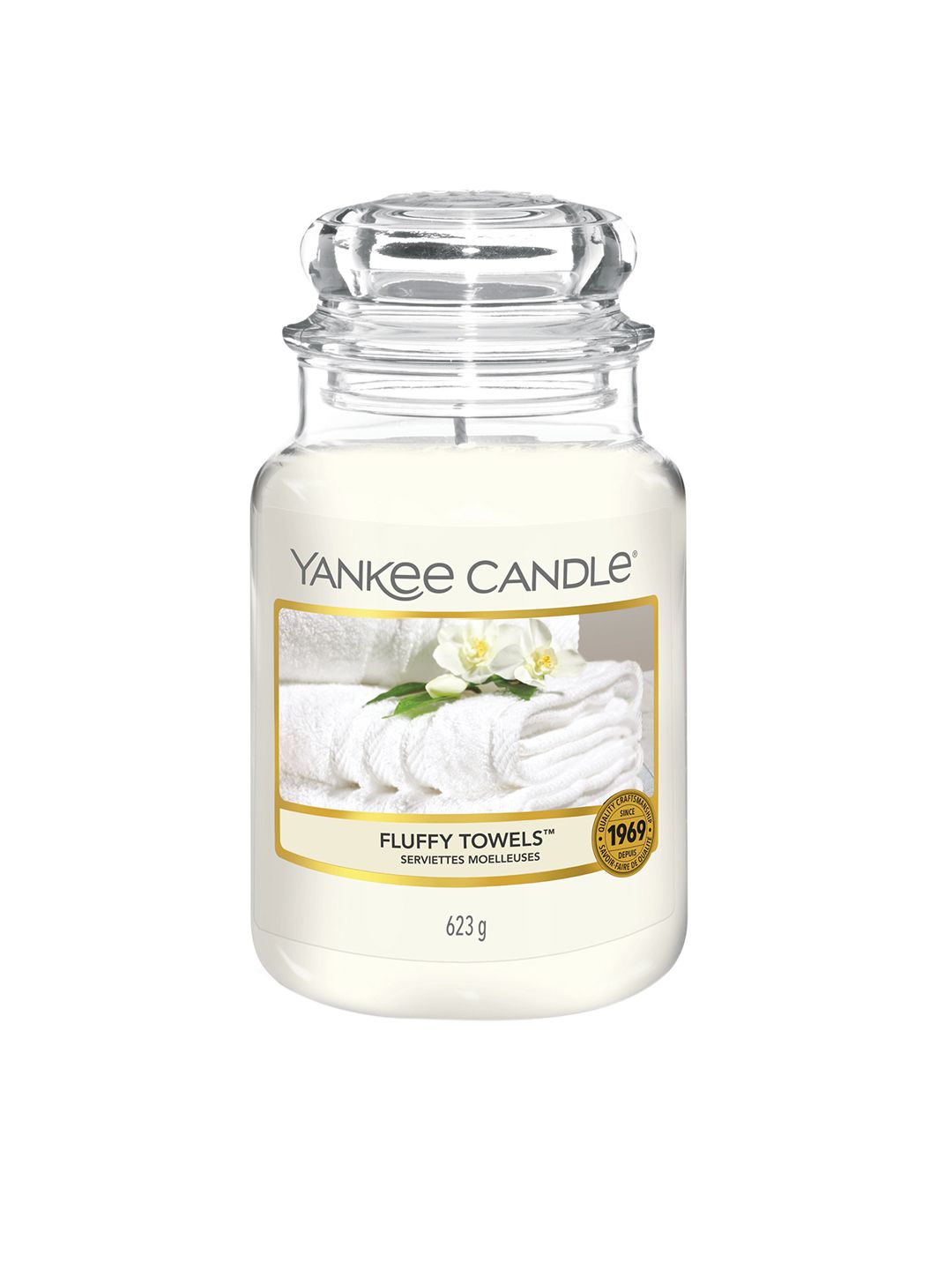 YANKEE CANDLE White Fluffy Towels Scented Candle Price in India