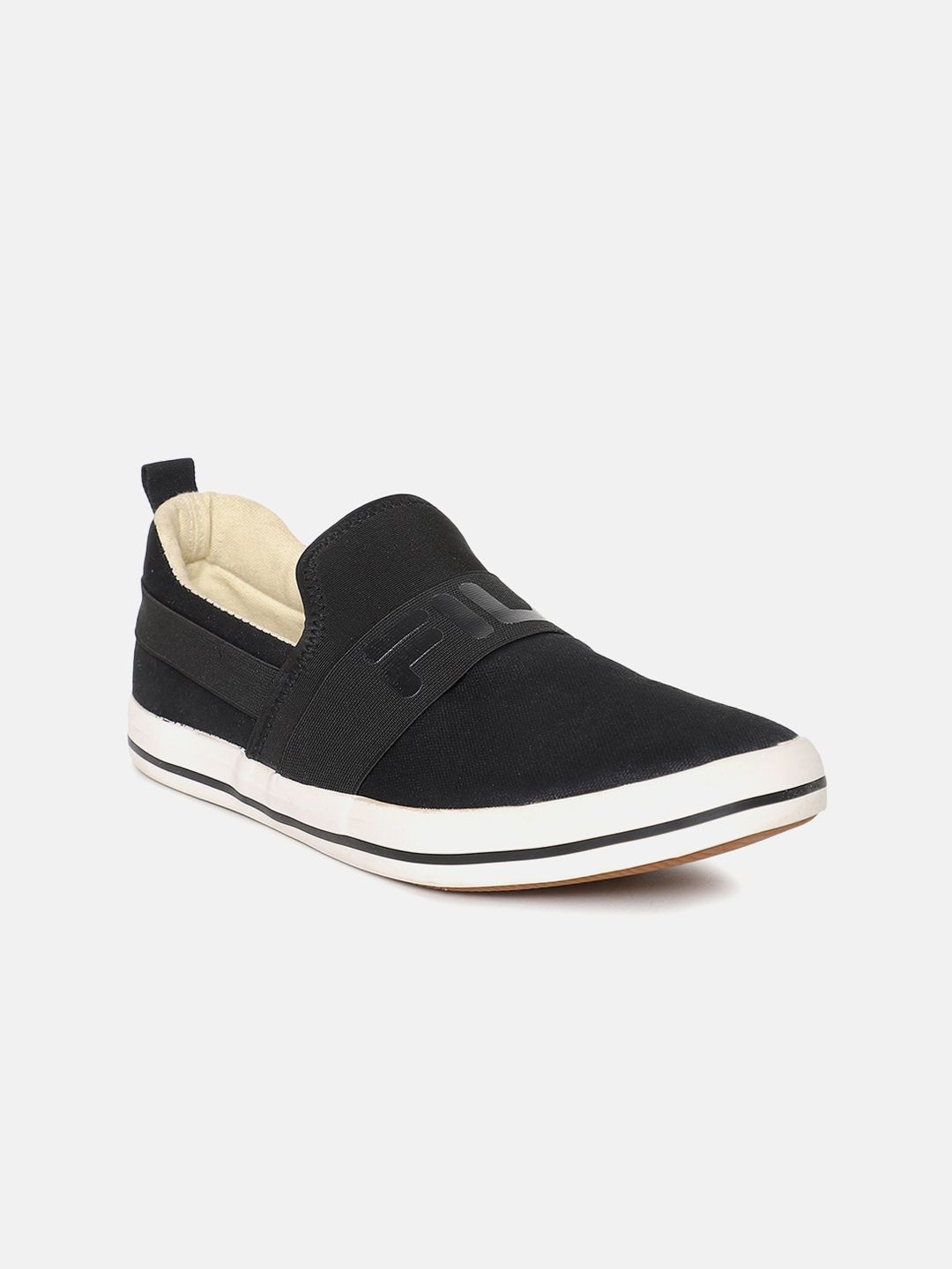 FILA Unisex Black Slip-On Sneakers Price in India