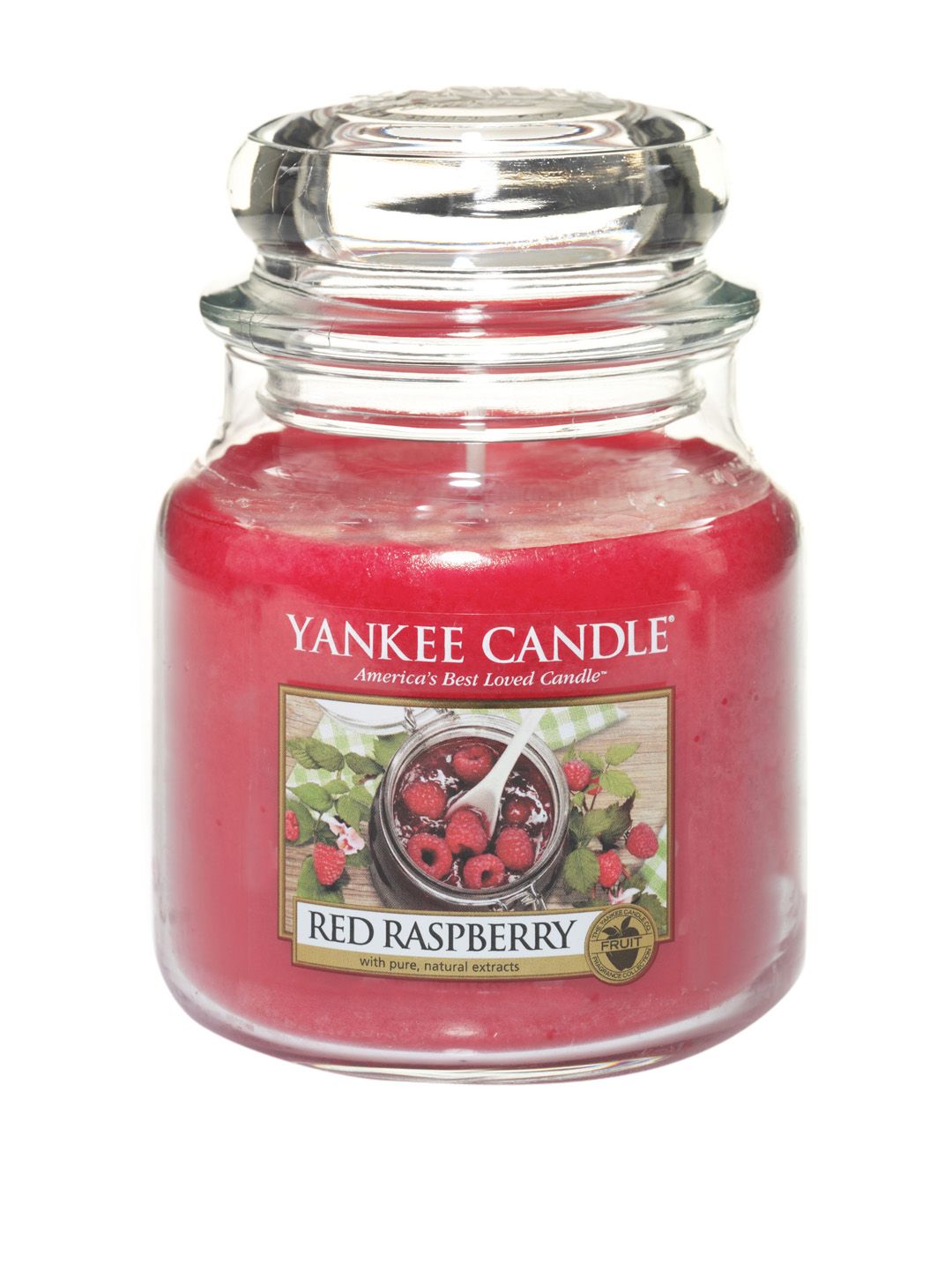 YANKEE CANDLE Red Classic Medium Jar Raspberry Scented Candle Price in India