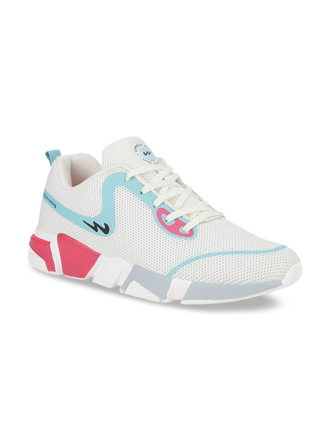 Campus Women Off-White Mesh Running Shoes