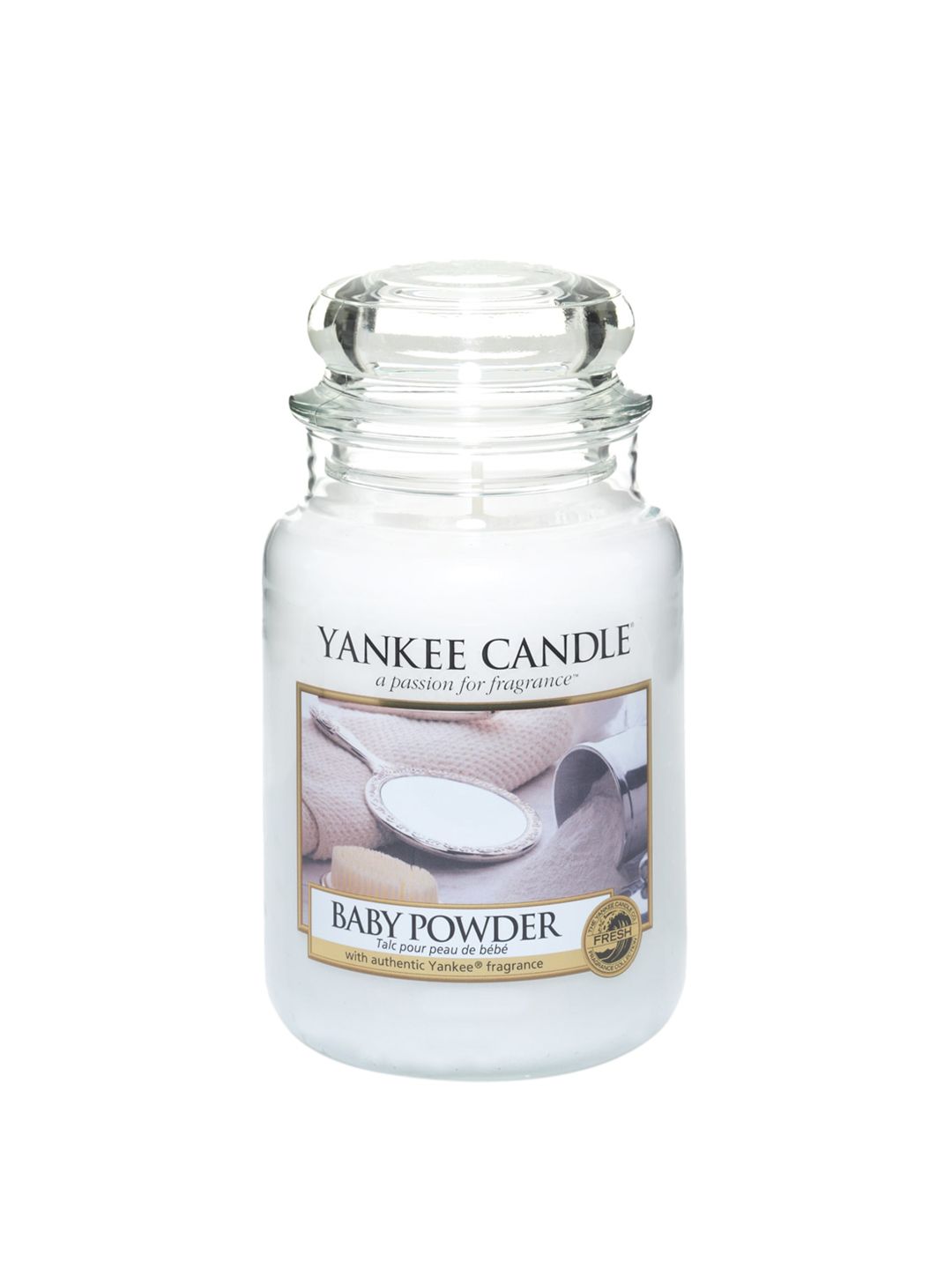 YANKEE CANDLE White Classic Large Jar Baby Powder Scented Candles Price in India