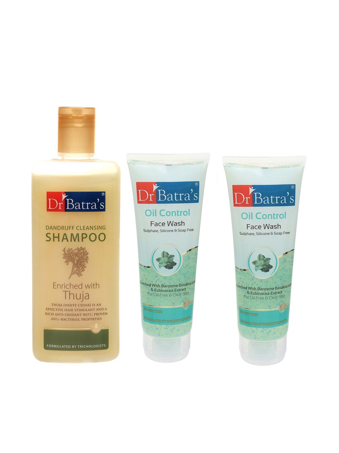 Dr. Batras Set Of 3 Dandruff Cleansing Shampoo & Oil Control Face Washes 400ml Price in India
