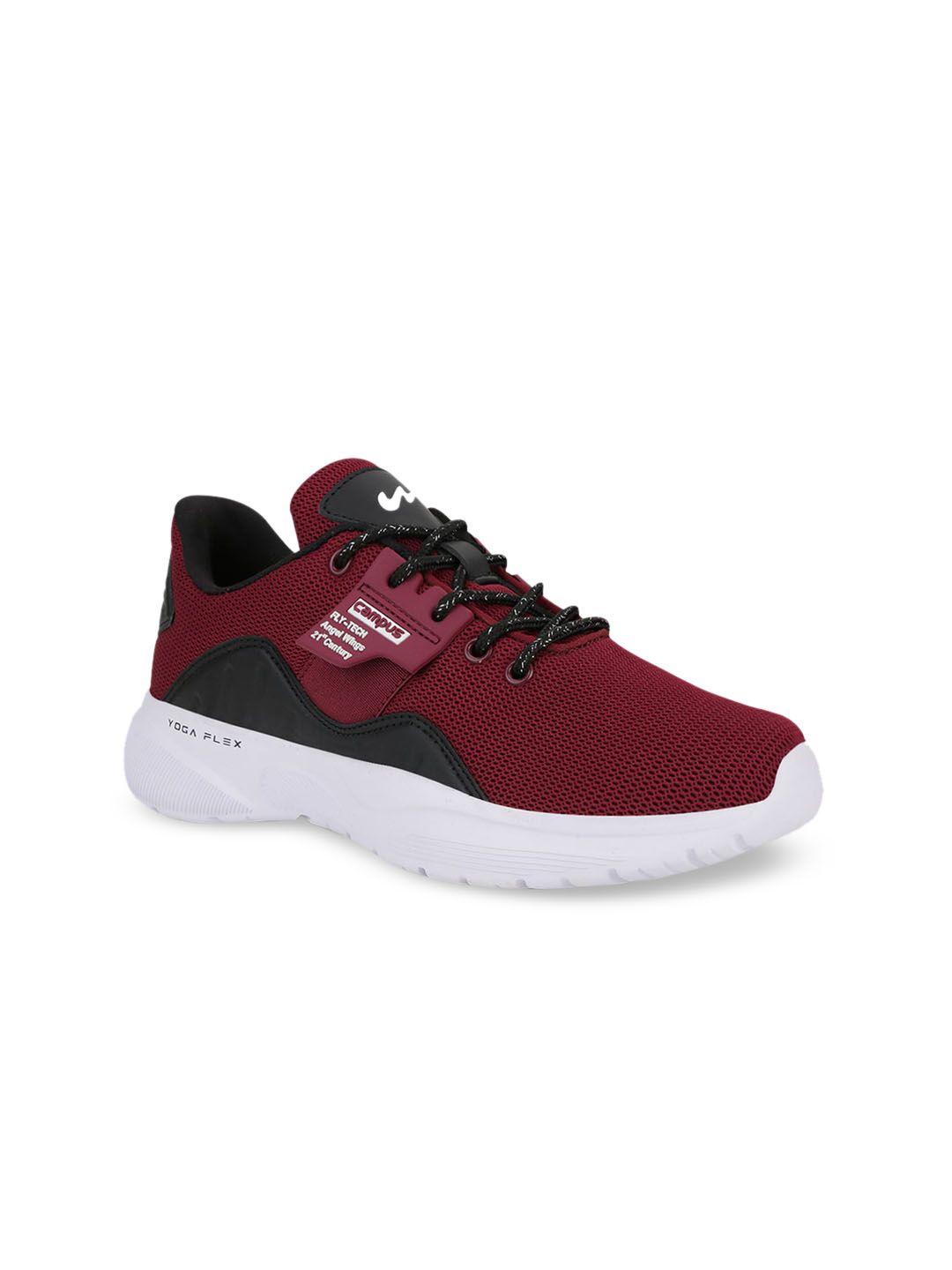 Campus Women Maroon & White Mid-Top Running Shoes Price in India