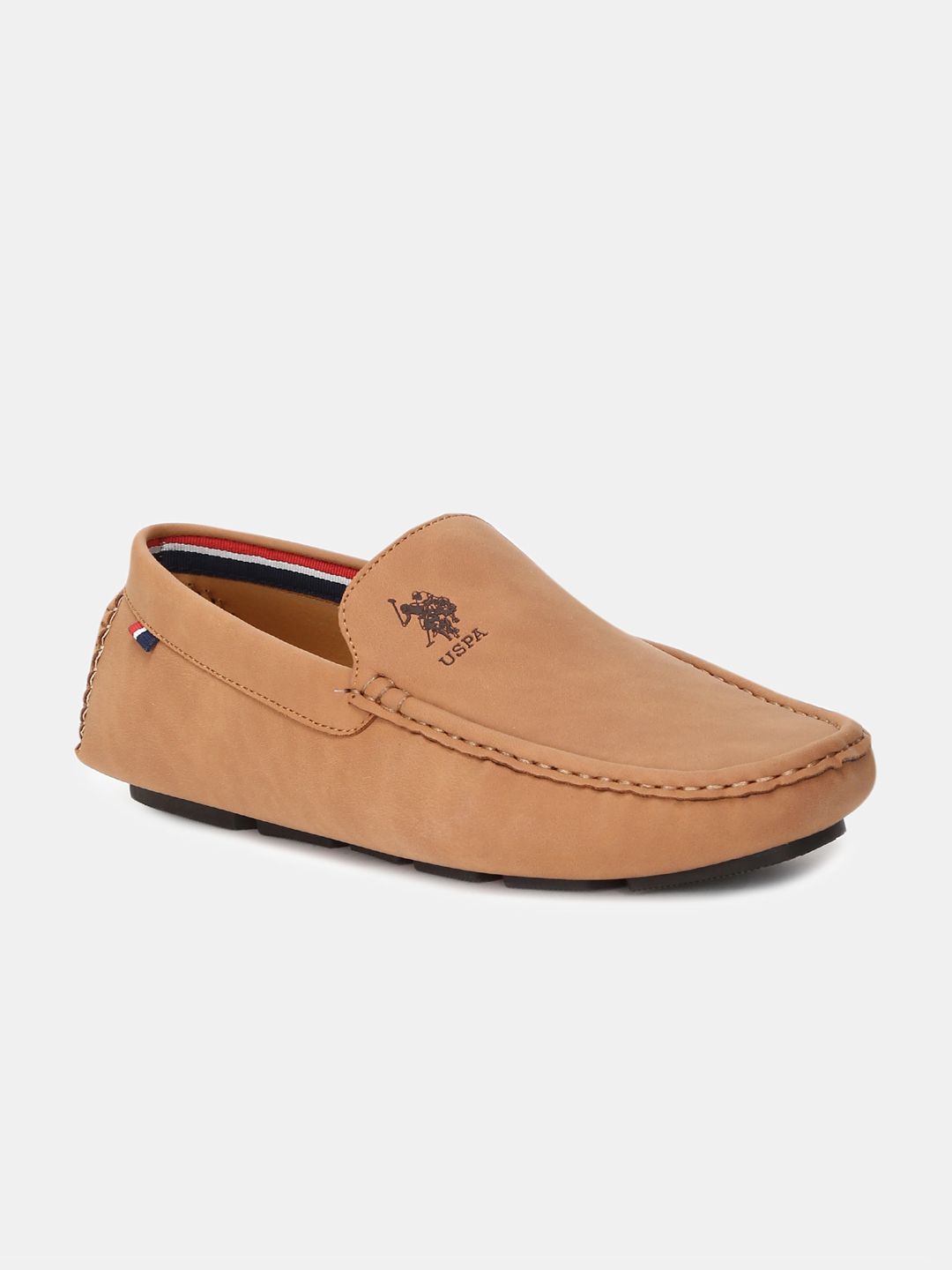 U.S. Polo Assn. Men Tan Brown Driving Shoes